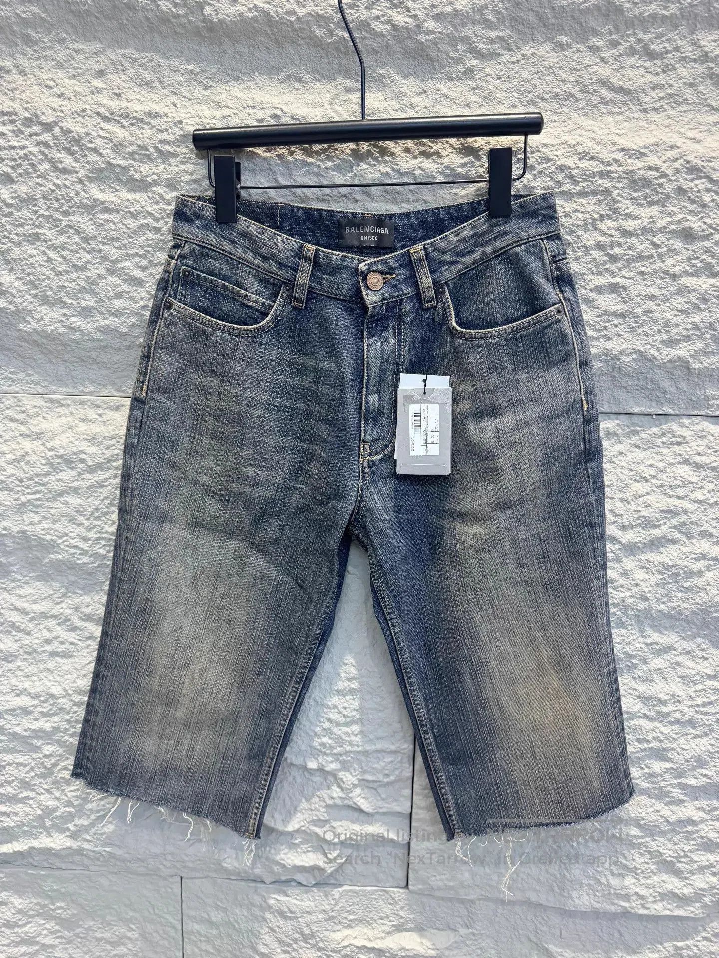 Balenciaga Blue Denim Shorts Size 32. Size US 32 / EU 48 - 1 Thumbnail