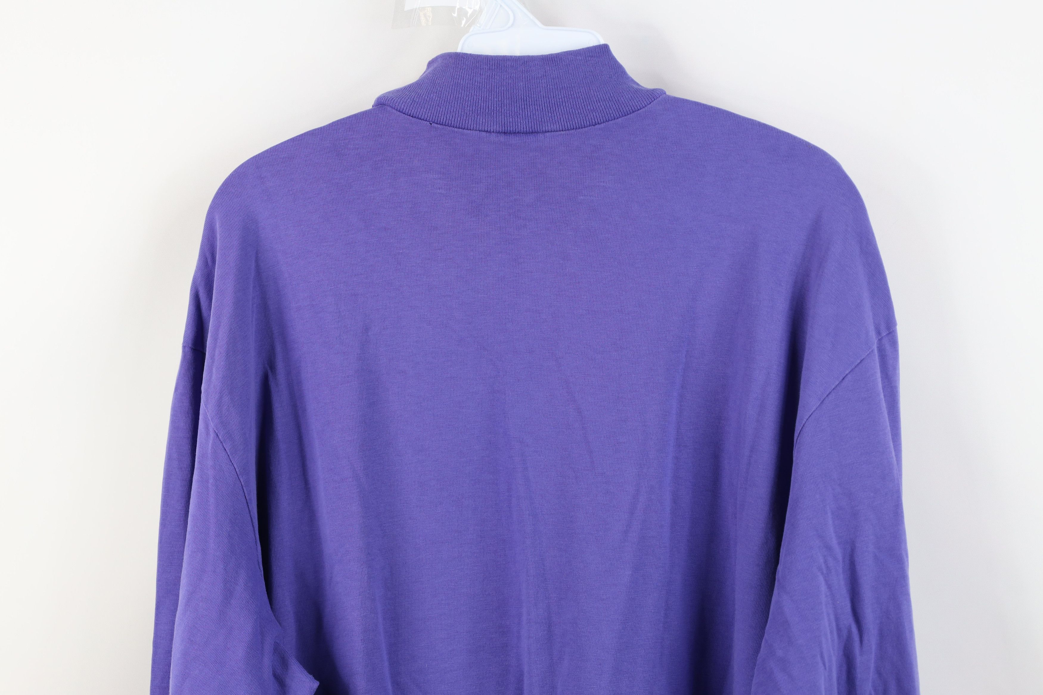 Lands' End Vintage 90s Lands End Mock Neck Long Sleeve T-Shirt USA Size US L / EU 52-54 / 3 - 14 Thumbnail