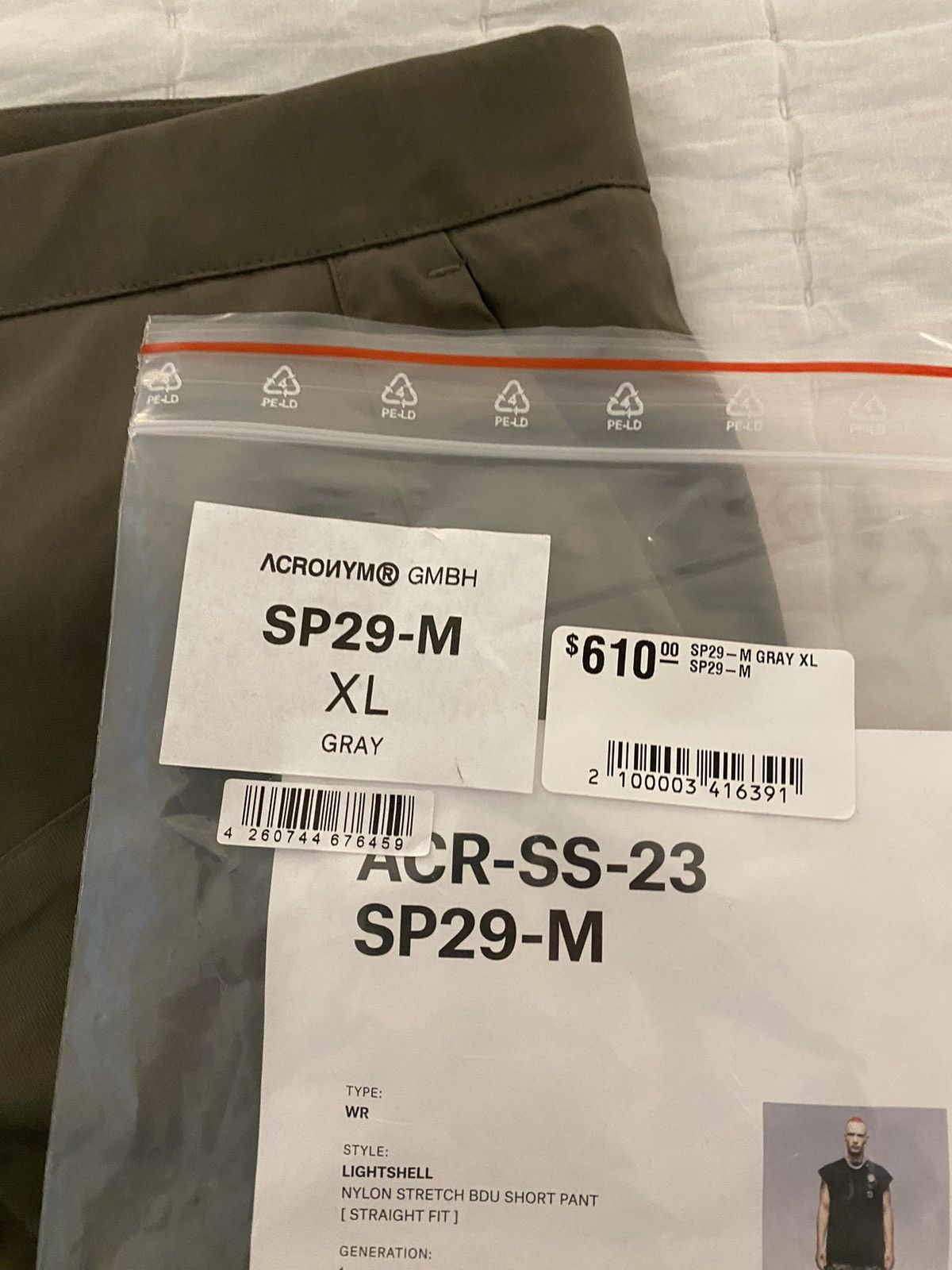 Acronym Acronym SP29-M Shorts XL Brand New Size US 38 / EU 54 - 19 Thumbnail