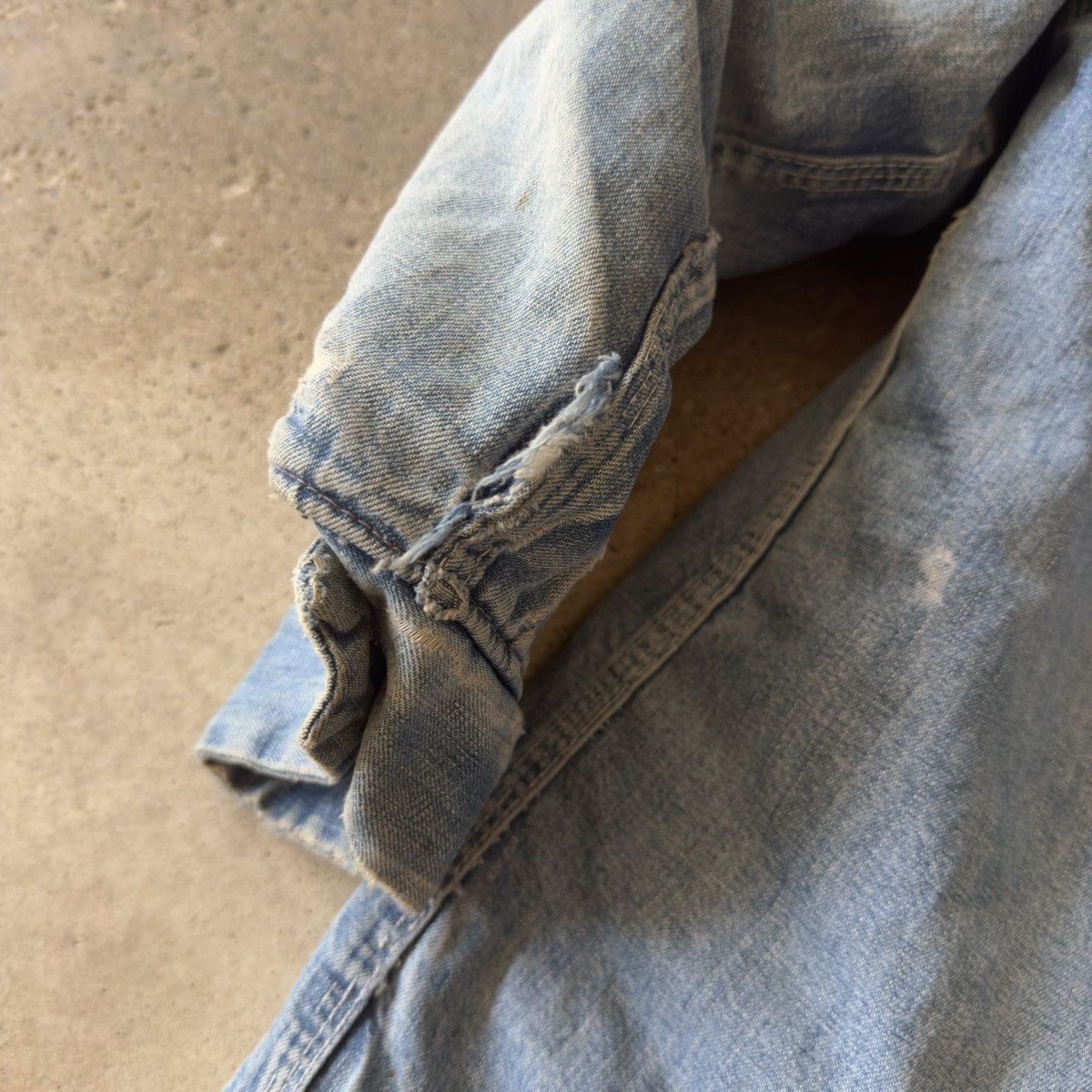 Vintage Sears Thrashed Faded Distressed Chore Coat ERD Grunge RRL Size US L / EU 52-54 / 3 - 14 Thumbnail