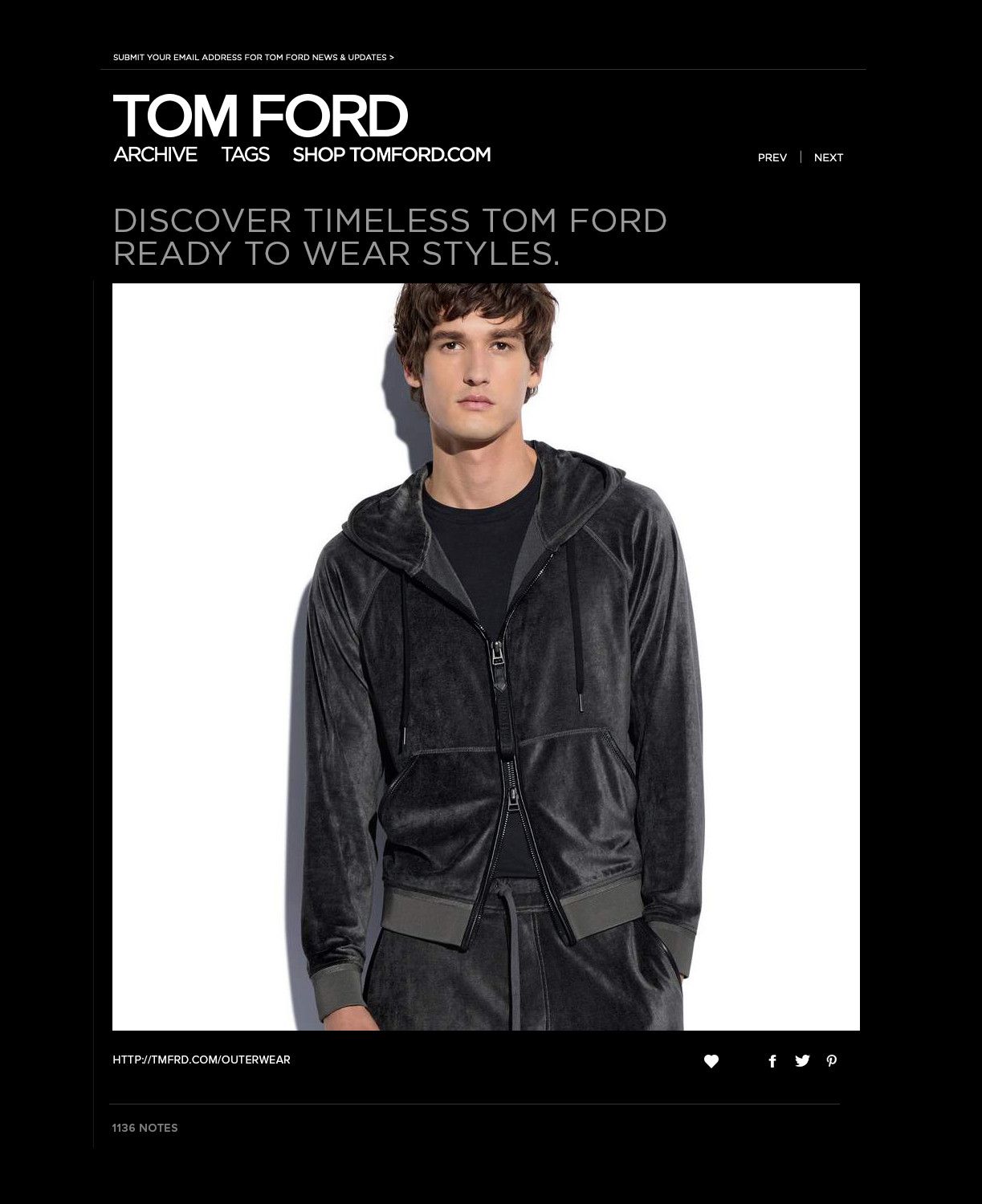 Tom Ford Best Dressed $1,850 w/Tax Leather Accents Double Zip Hoodie Size US M / EU 48-50 / 2 - 3 Thumbnail