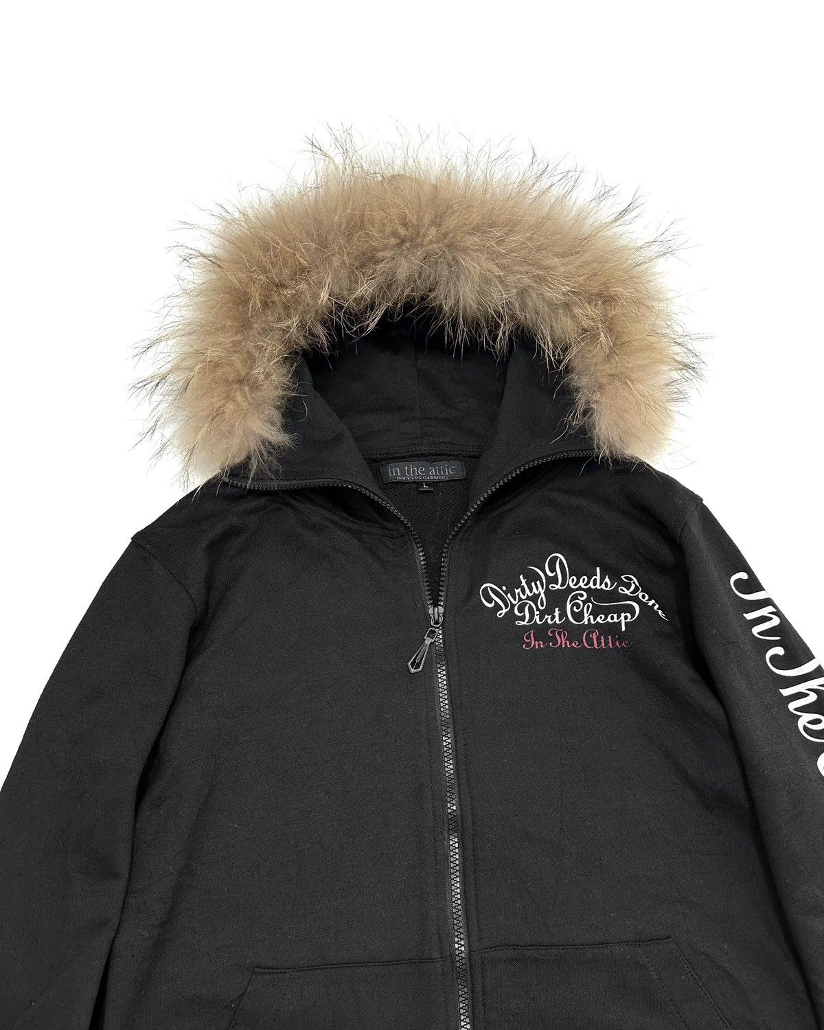 In The Attic 2000s In The Attic Poem Eagle Fur Hoodie Lgb Style Size US L / EU 52-54 / 3 - 2 Thumbnail