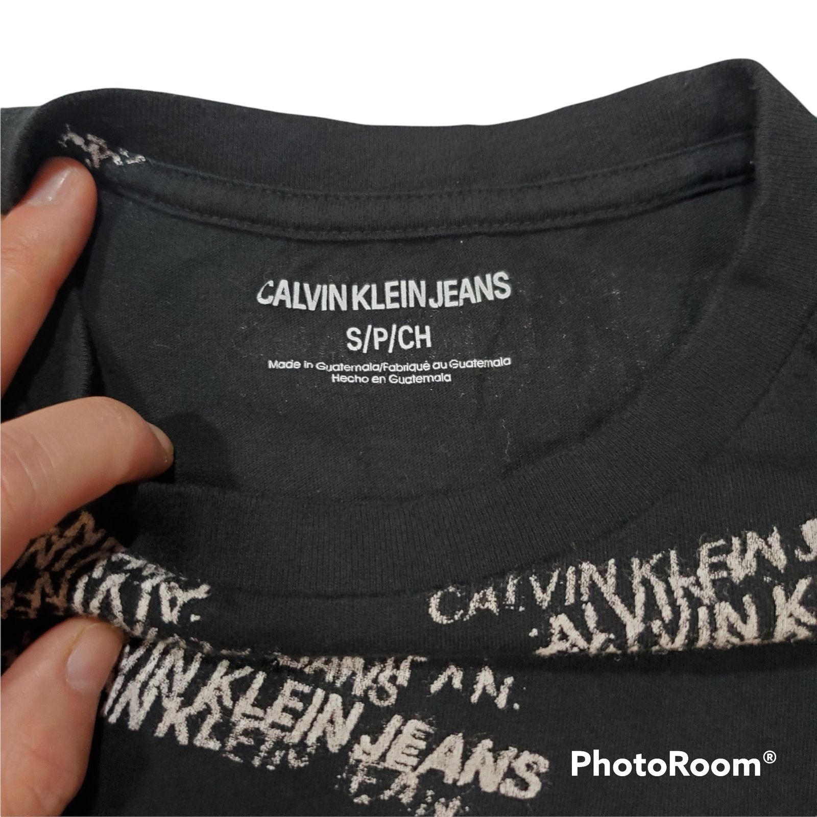 Calvin Klein Calvin Klein | Black T-shirt with Logo Print Design | Small Size US S / EU 44-46 / 1 - 3 Thumbnail