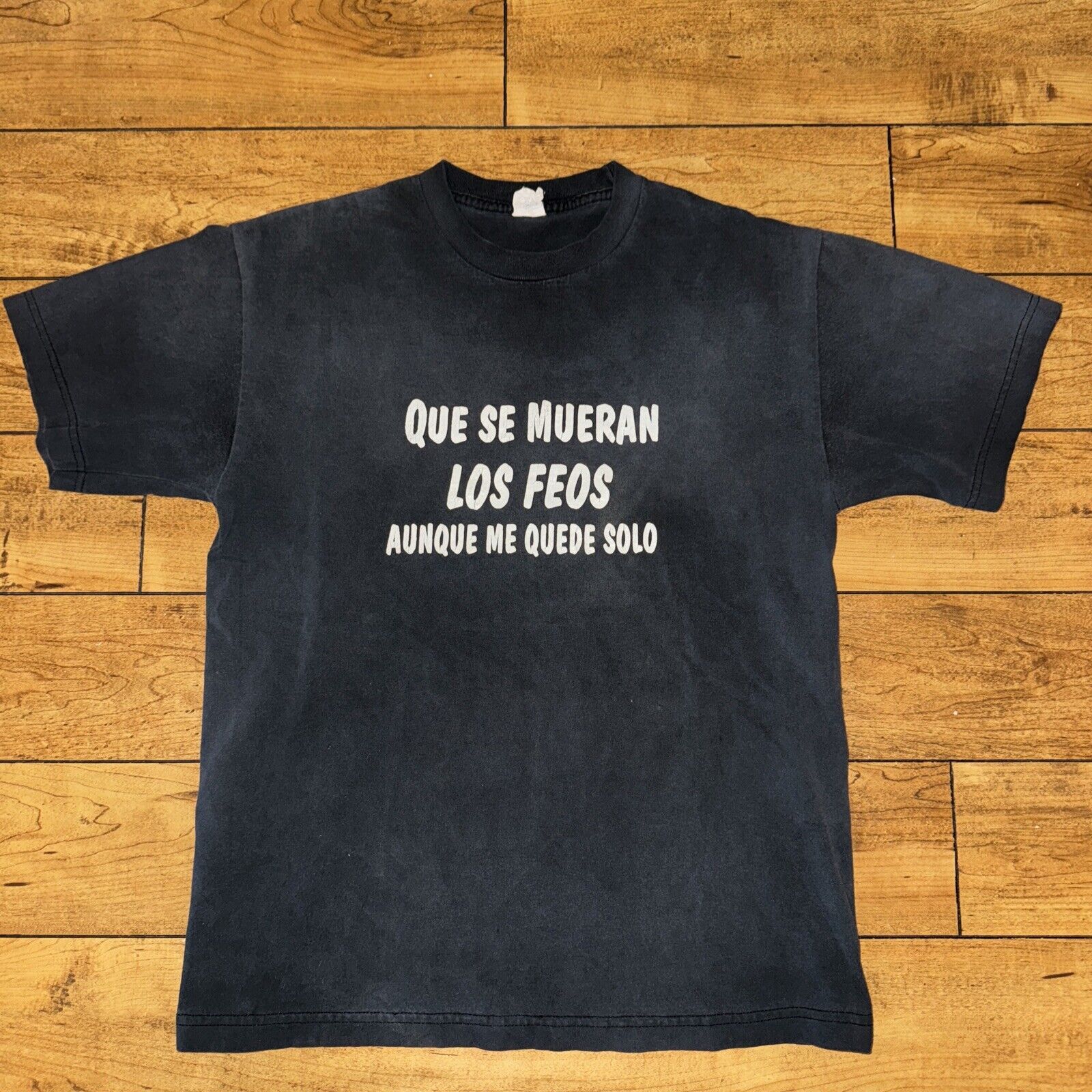 Band Tees × Vintage Los Tigrillos Que Se Mueran Los Feos T-Shirt Black Med 19x25 Size US M / EU 48-50 / 2 - 1 Thumbnail