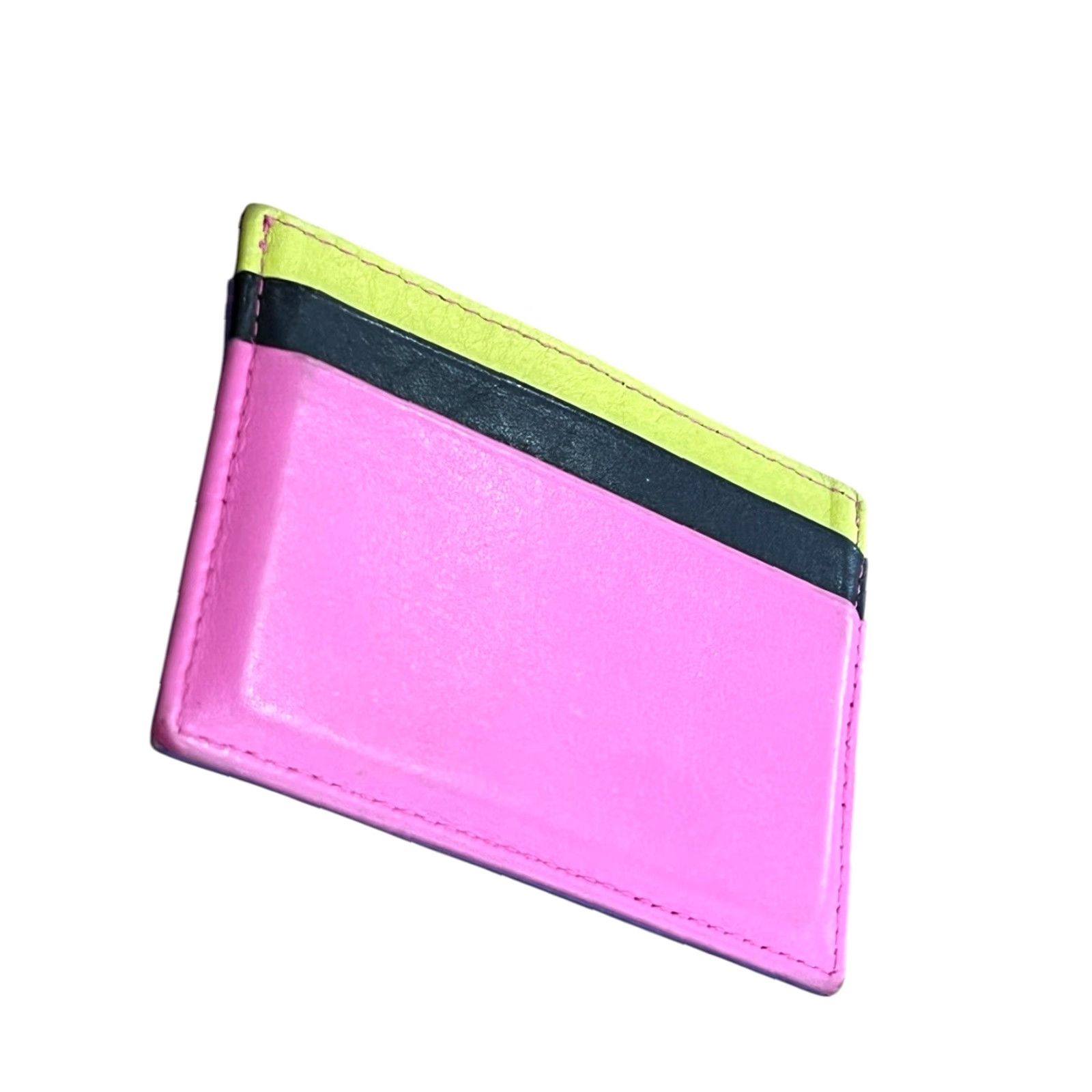 Vintage ili New York Card Holder Credit Wallet RFID Blocking Leather Pink XS Women Size ONE SIZE - 6 Thumbnail