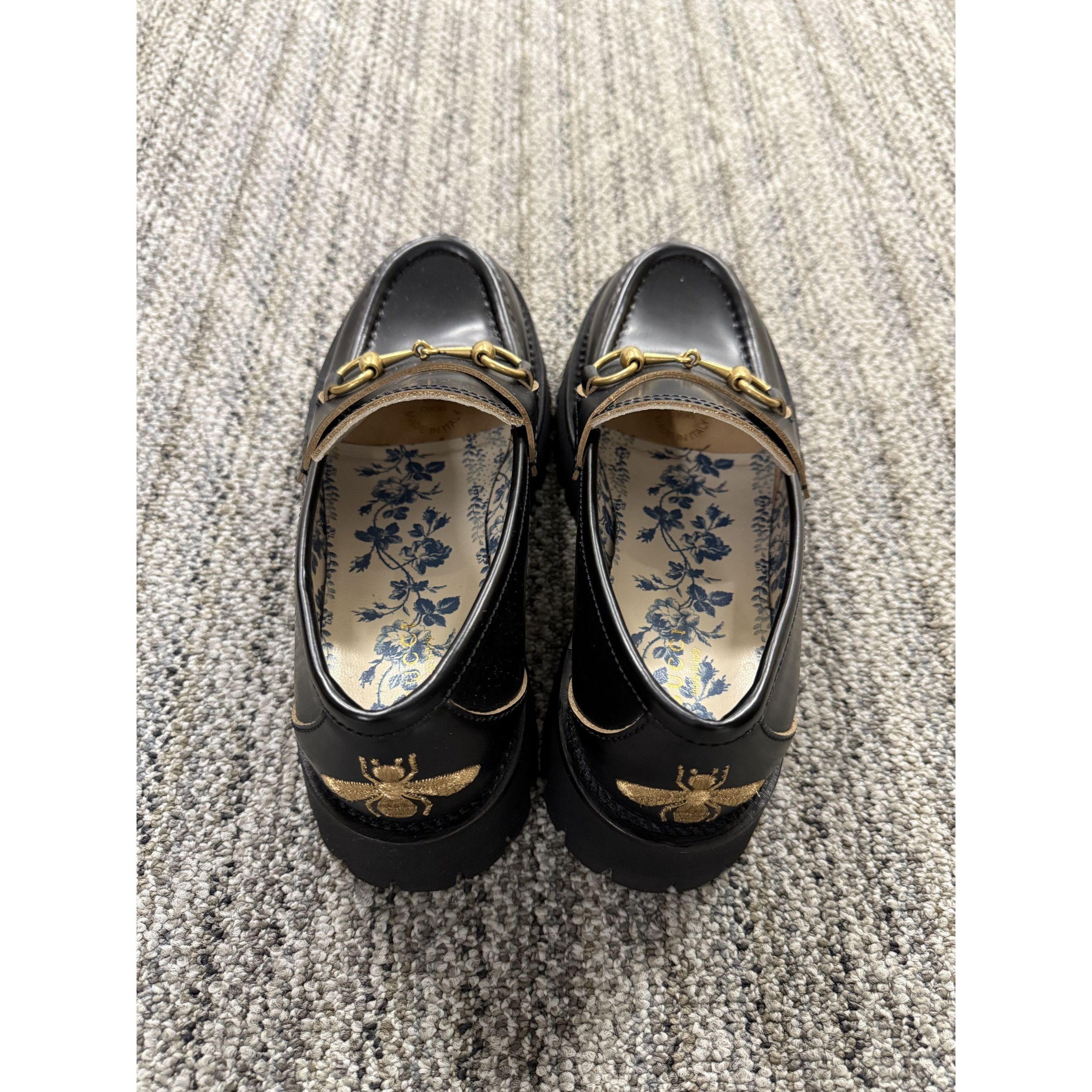 Gucci Gucci Womens Black Leather Horsebit Loafers Size 38 Made In Size US 8 / IT 38 - 2 Thumbnail