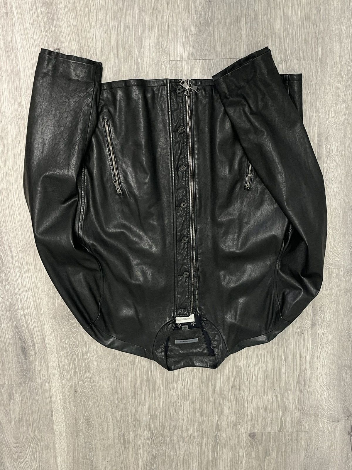 John Varvatos Limited edition leather biker jacket. Size 58x USA 48 XXL Size US XXL / EU 58 / 5 - 11 Thumbnail