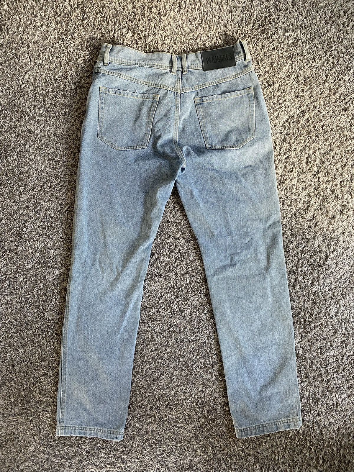 Pleasures Pleasures Distressed Centipede Blue Jeans Size US 30 / EU 46 - 2 Thumbnail
