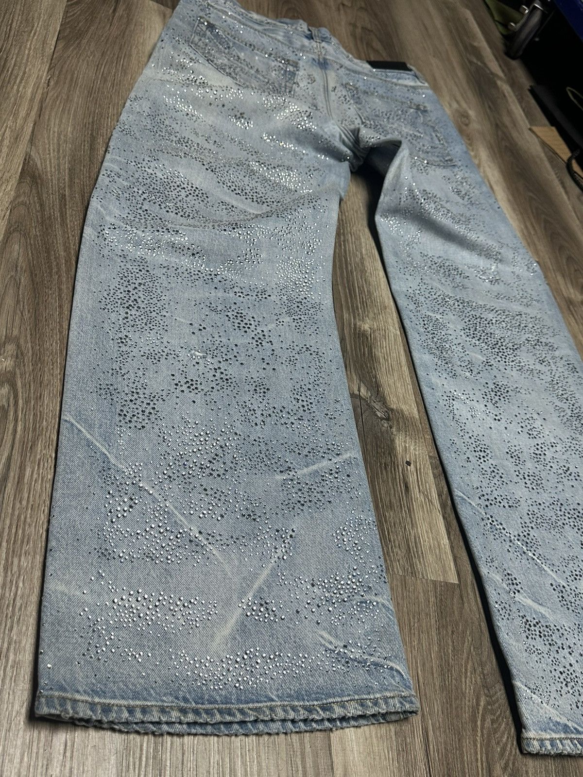 Amiri Amiri Jeans Crystal Embellished Denim Size US 33 - 5 Thumbnail