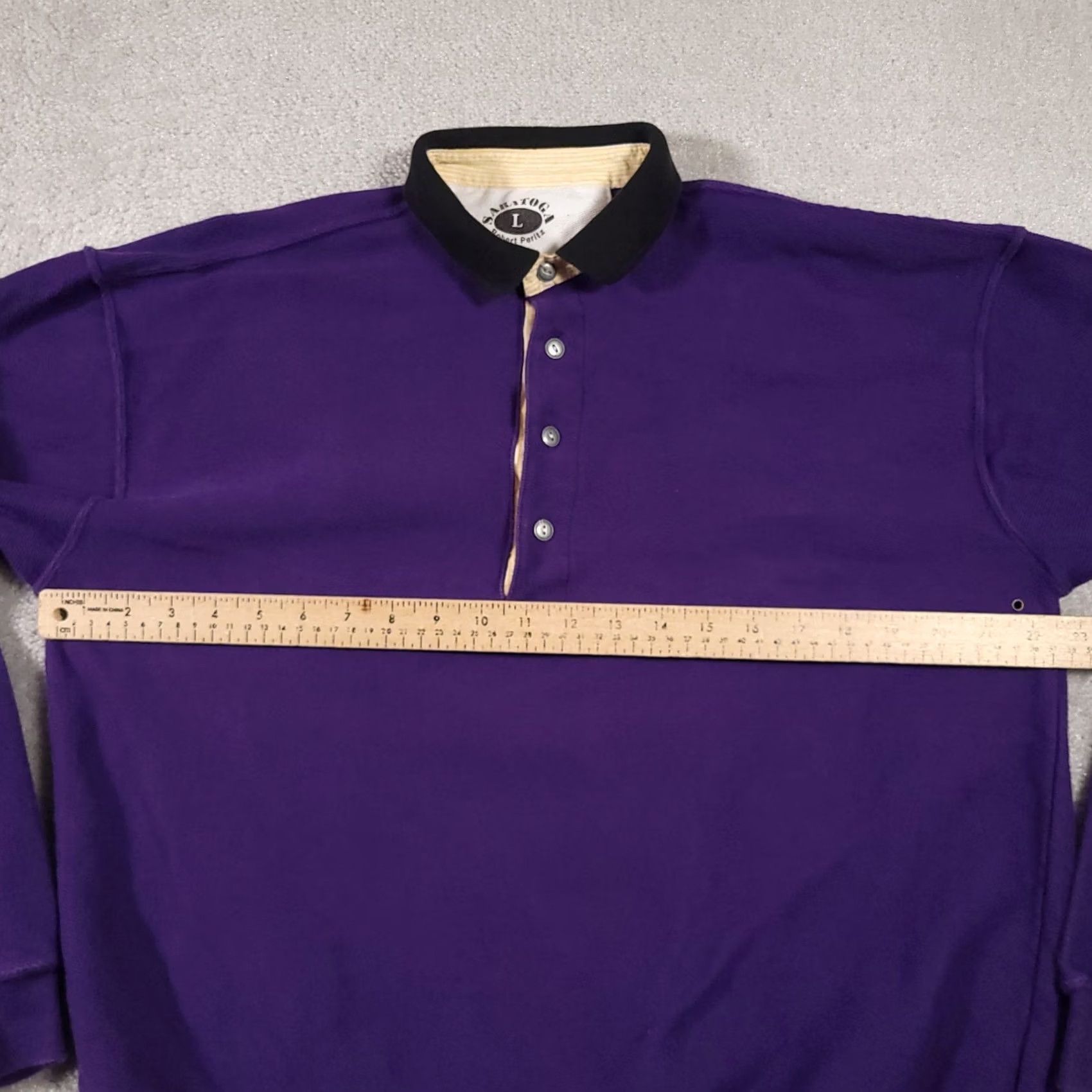 Vintage VINTAGE Saratoga Sweatshirt Mens Large Purple Heavy Collared Ski 90s Sports Outdoor Heavyweight Pullover Men Size US L / EU 52-54 / 3 - 7 Thumbnail