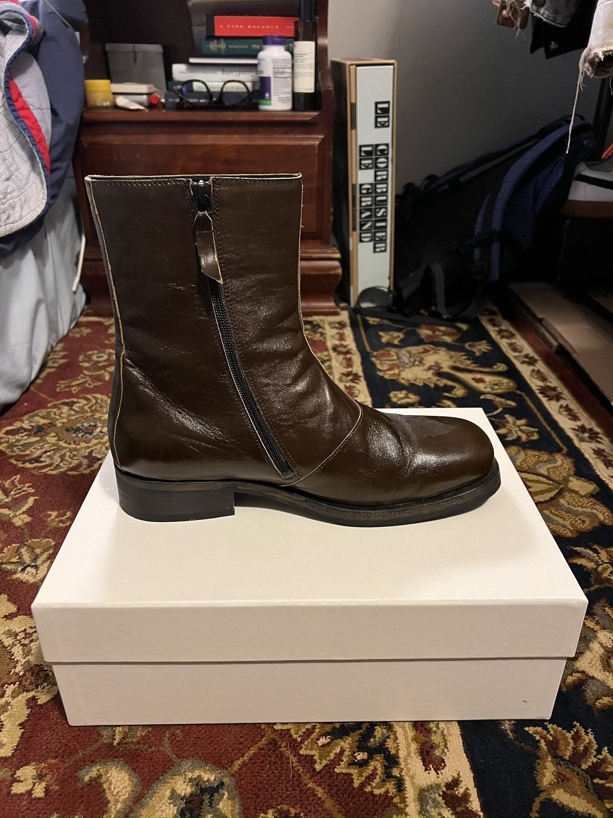 Our Legacy Our Legacy Camion Boot Olive Brown | Grailed