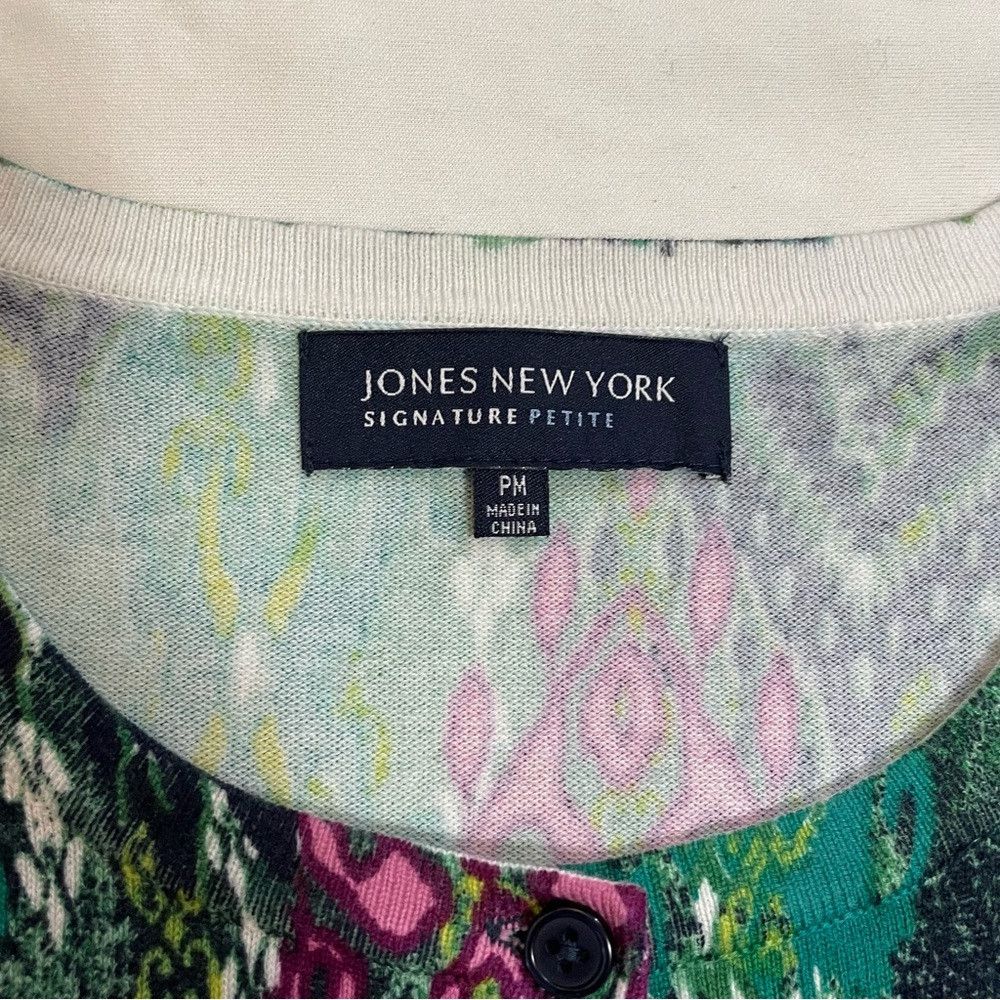 Jones New York Jones New York Signature Cotton Cardigan Size PM Size M / US 6-8 / IT 42-44 - 7 Thumbnail