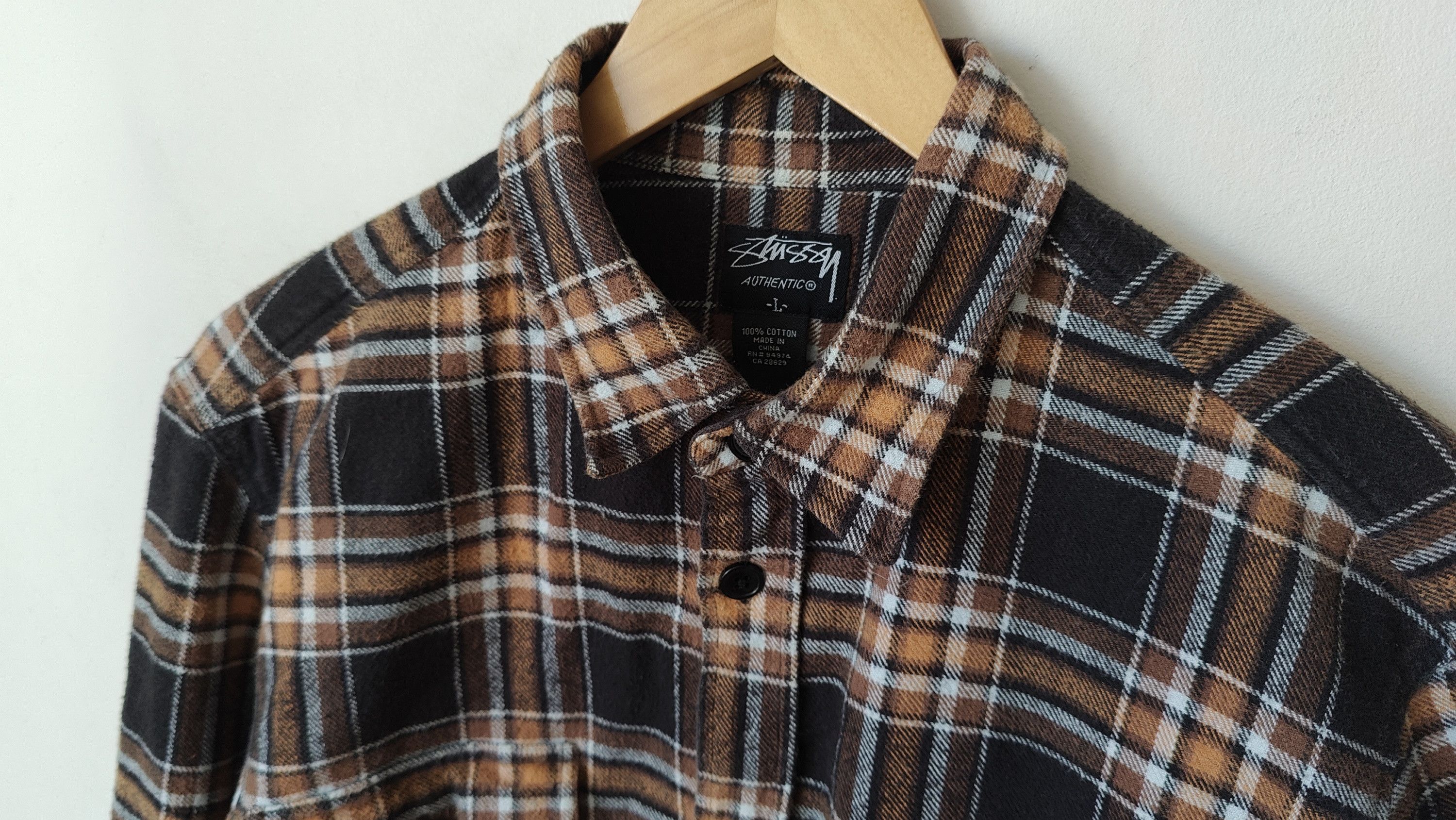 Stussy Stussy Authentic Vintage Checker Flannel Shirt Size US L / EU 52-54 / 3 - 7 Thumbnail