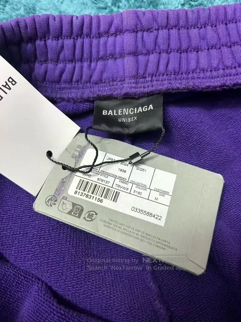 Balenciaga Balenciaga size M Embroidered Single-Ring Cotton Shorts, P Size US 27 - 5 Thumbnail