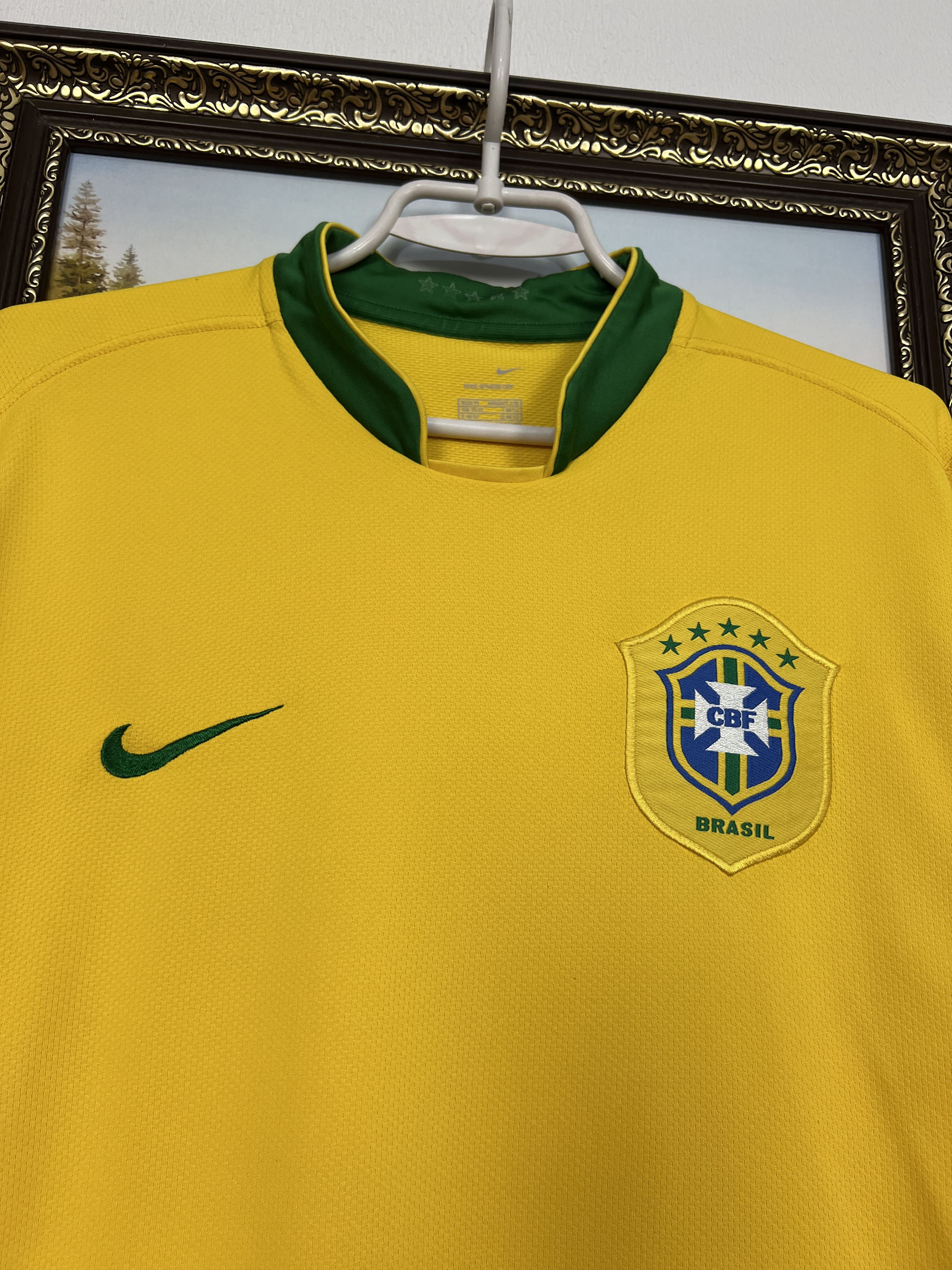 Nike Brazil football shirt 2006 Soccer Jersey National Trikot Size US M / EU 48-50 / 2 - 3 Thumbnail