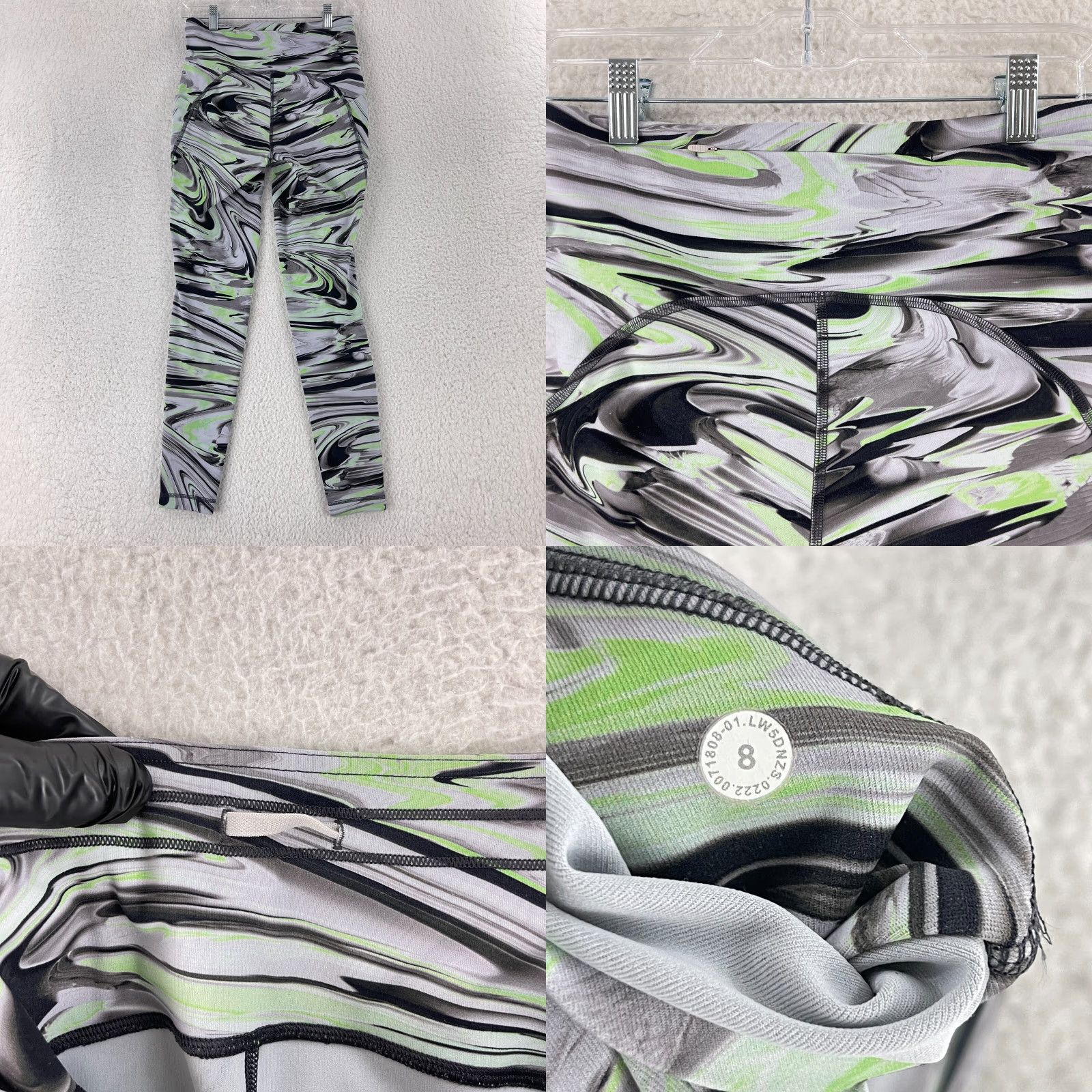 Lululemon Lululemon Green Paint Glide Swift Speed High Rise Pants Womens Size 8 Athletic Green Paint Glide Swift Speed High Rise Pants Womens Size 8 Athletic Size 30" / US 8 / IT 44 - 9 Thumbnail