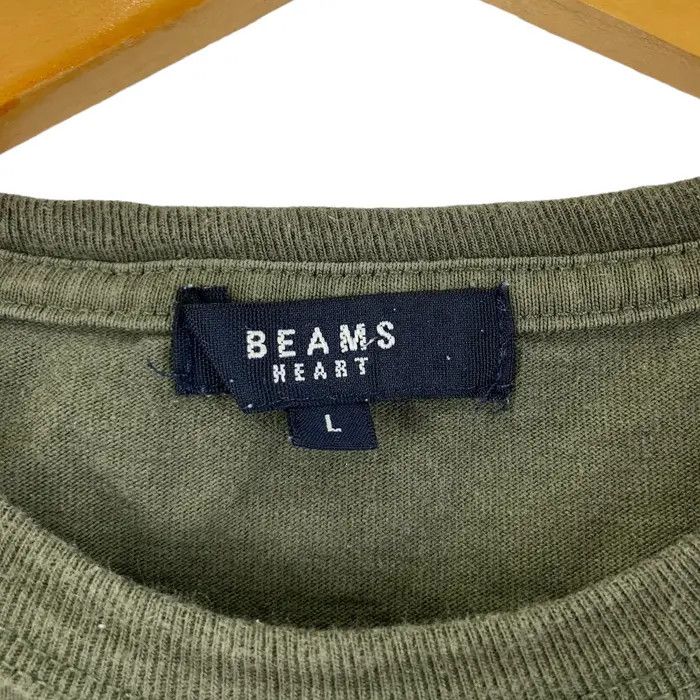 Vintage BEAMS HEART JAPAN Natural Cotton Pocket Tee Shirt Top Size US L / EU 52-54 / 3 - 4 Thumbnail
