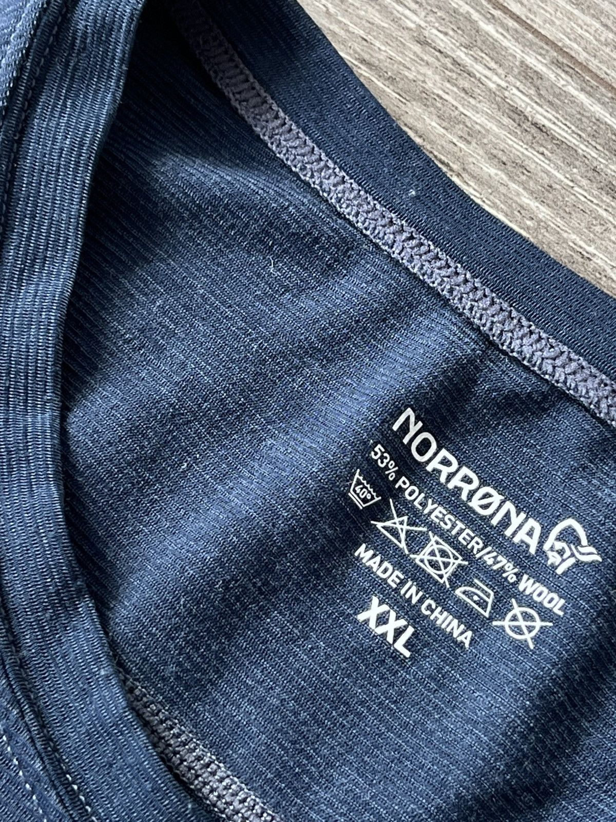 Norrona ‼️Norrona Big Logo Merino Wool Outdoor Equaliser Mens Tee‼️ Size US XXL / EU 58 / 5 - 19 Thumbnail