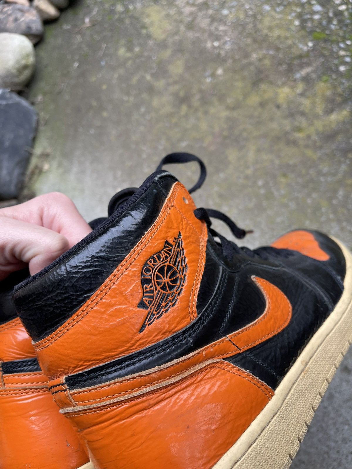 Jordan Brand Jordan 1 retro high shattered backboard 3.0 crinkled patent Size US 9.5 / EU 42-43 - 3 Thumbnail