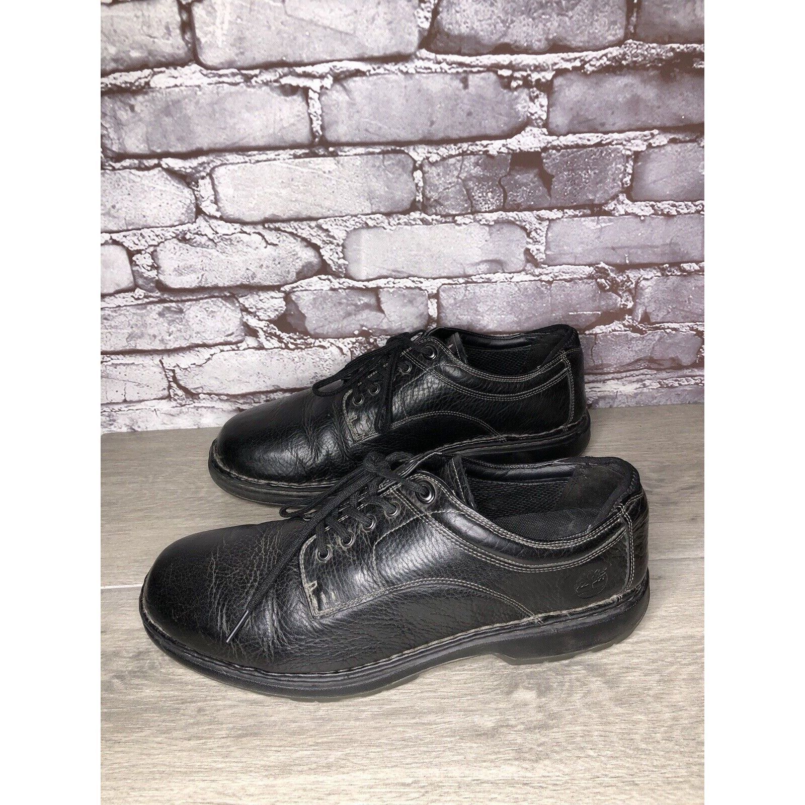 Timberland Timberland Black Leather BSFP Support Casual Oxfords Shoes M Size US 12 / EU 45 - 17 Thumbnail