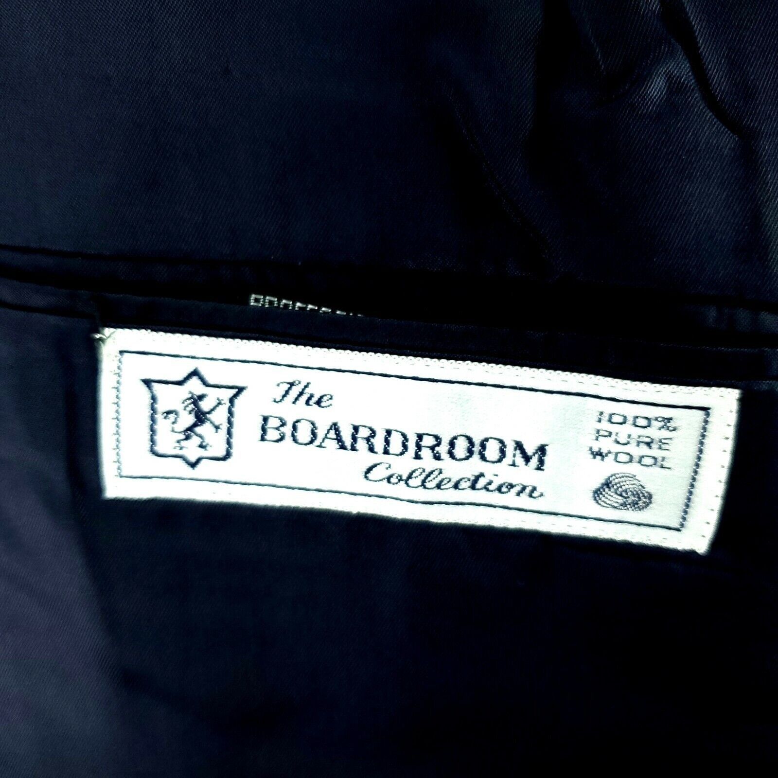Hickey Freeman Hickey Freeman Boardroom 40R 2 Button Blue Heavy Wool Sport Size 40R - 9 Thumbnail
