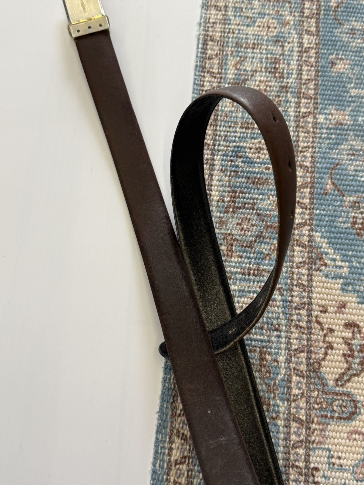 Yves Saint Laurent Vintage 70-80s Yves Saint Laurent Leather Belt Size ONE SIZE - 8 Thumbnail