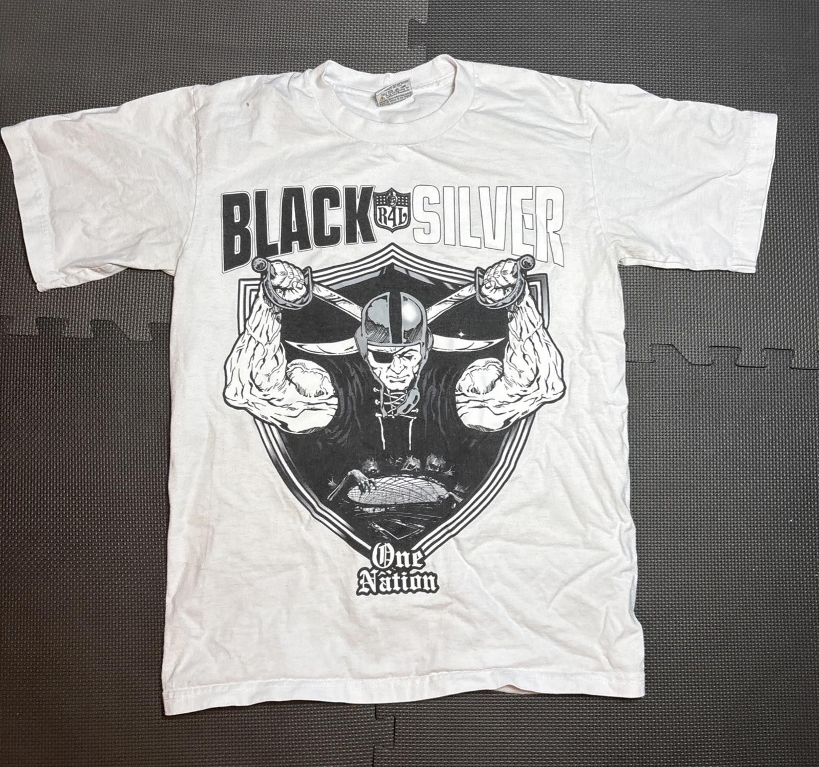 Alstyle Oakland Raiders Shirt Mens M NFL Football Vintage White Tee Size ONE SIZE - 1 Thumbnail