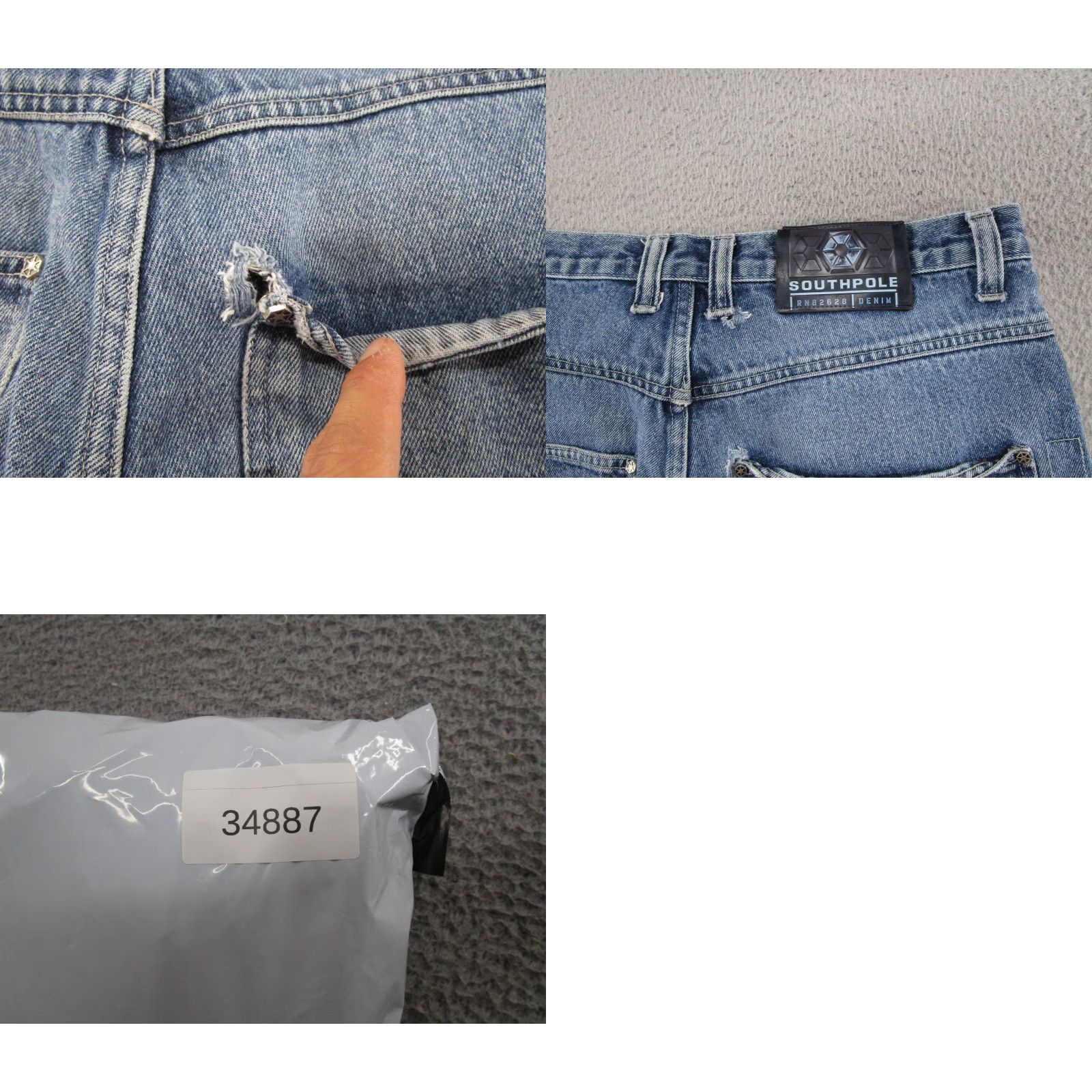 Southpole VINTAGE Southpole Denim Shorts Cargo Baggy 5-Pocket Relaxed Mens 34 Blue Hip Hop 90s Grunge Size US 34 / EU 50 - 9 Thumbnail