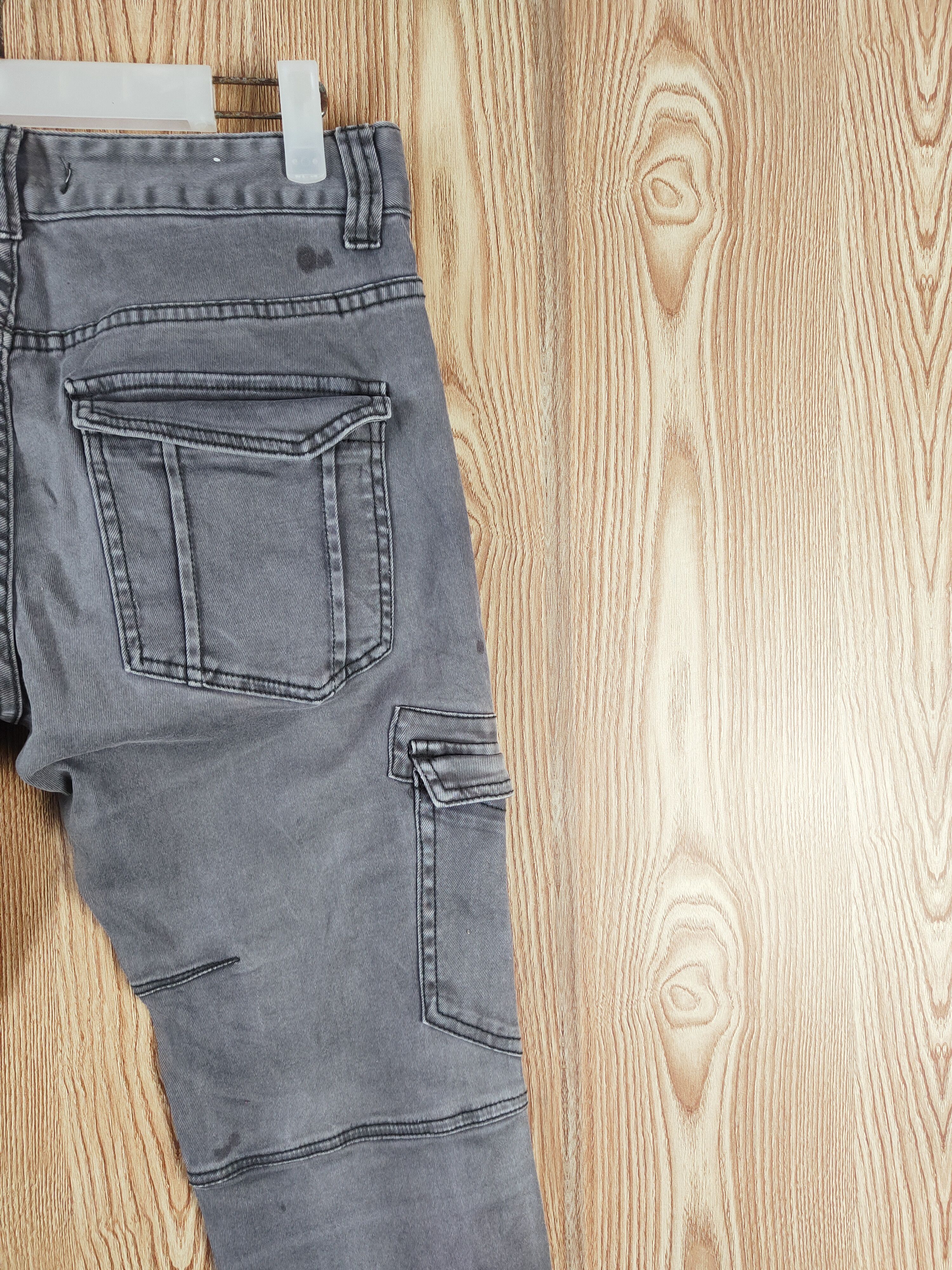 Japanese Brand Denim Place Dark Gray Multipocket Tactical Cargo Pants #W368 Size US 30 / EU 46 - 10 Thumbnail