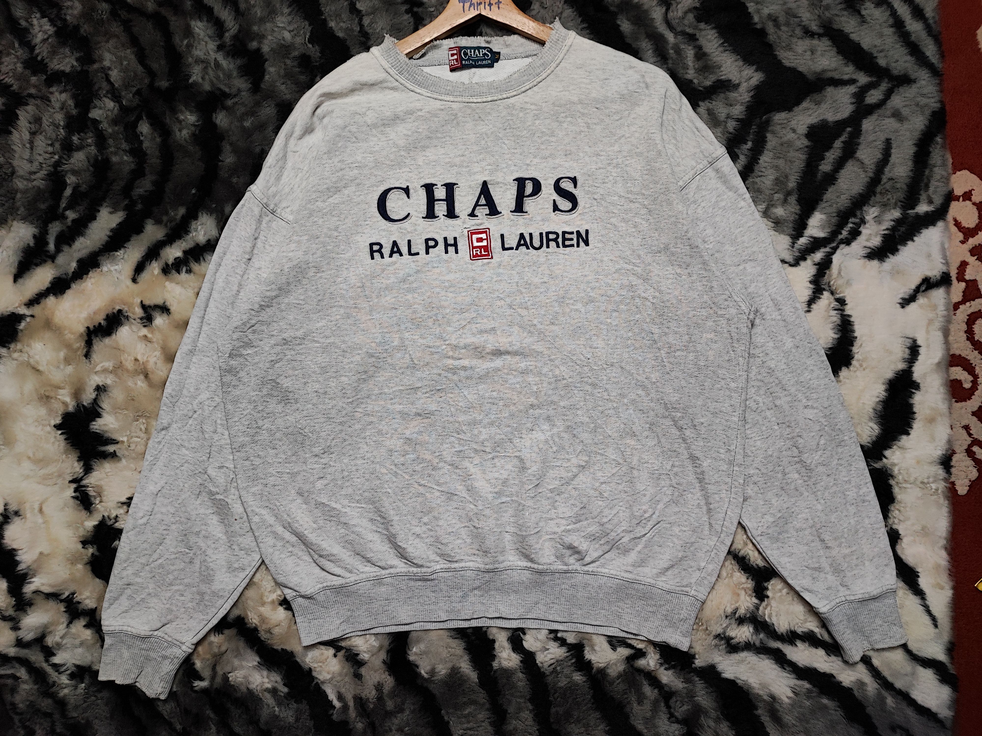 Chaps Ralph Lauren Vintage Chaps Ralph Lauren Big Flag Logo Sweatshirt Size US M / EU 48-50 / 2 - 2 Thumbnail