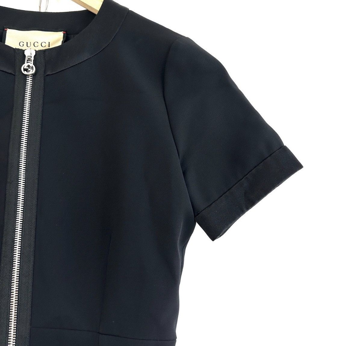 Gucci GUCCI Women's Black Zip-Up Dress K12 Size XS / US 0-2 / IT 36-38 - 5 Thumbnail