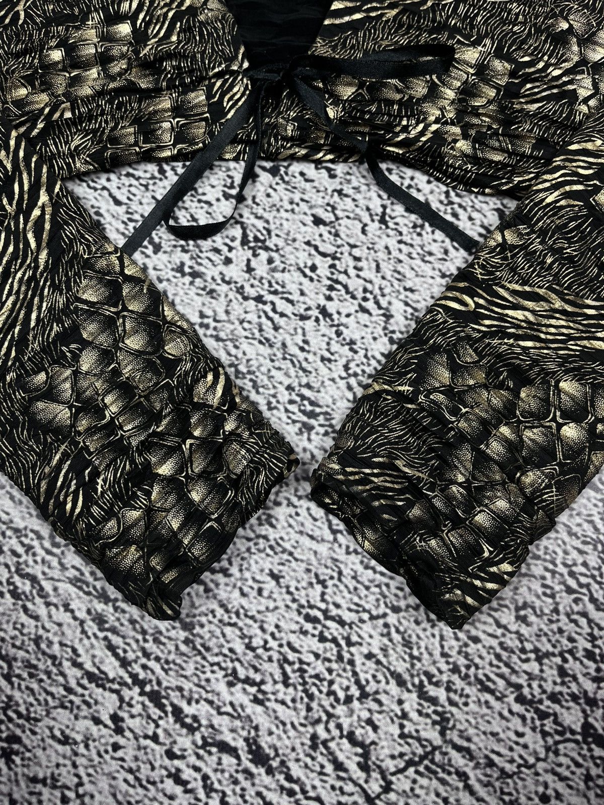 Japanese Brand Vintage Glamour Snake Leopard crop top cardigan size M Size M / US 6-8 / IT 42-44 - 5 Thumbnail