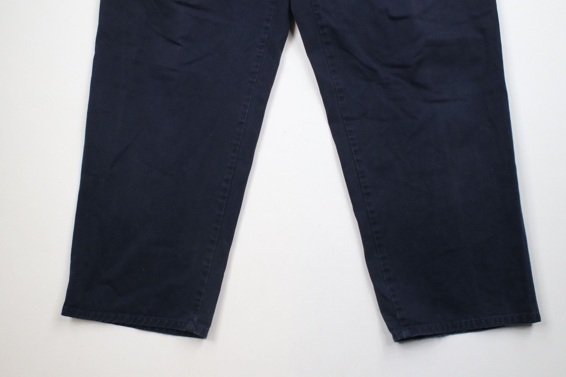 Ralph Lauren × Vintage Vintage 90s Ralph Lauren Wide Leg Pleated Chino Pants Blue Size US 38 / EU 54 - 4 Thumbnail