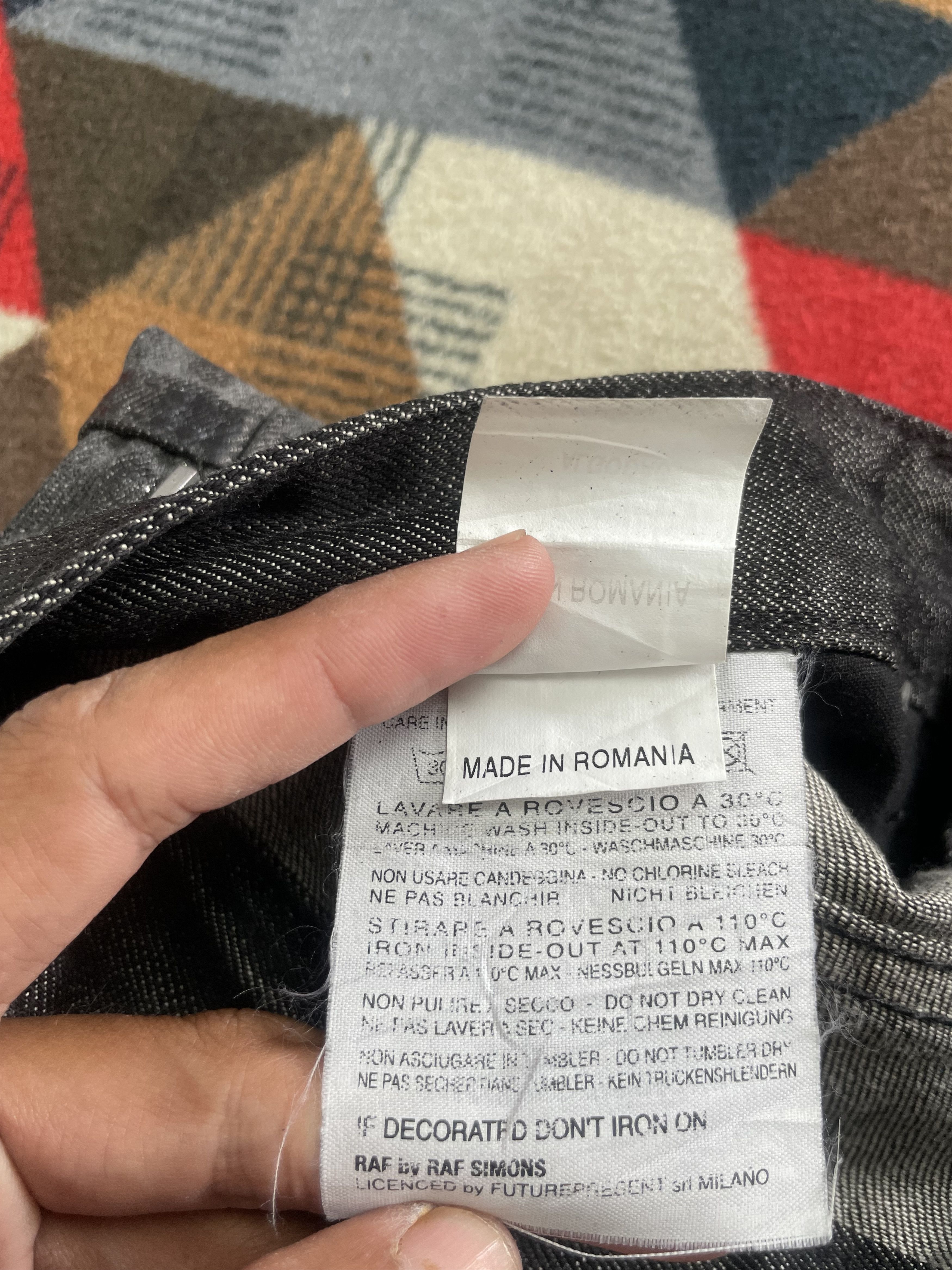 Raf Simons Raf Simons Waxed Coated Blue Painted Denim Size US 32 / EU 48 - 12 Thumbnail