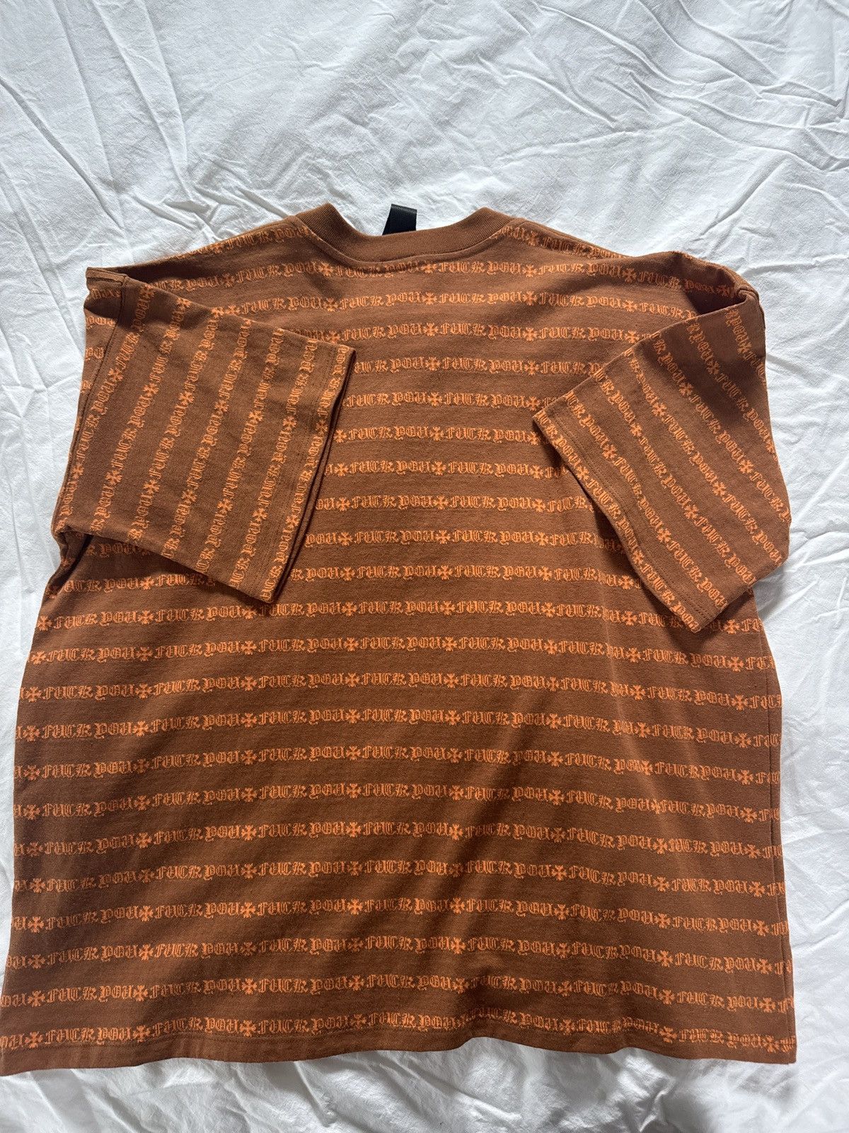 Chrome Hearts Chrome hearts F*ck you striped shirt sleeve Size US M / EU 48-50 / 2 - 2 Thumbnail