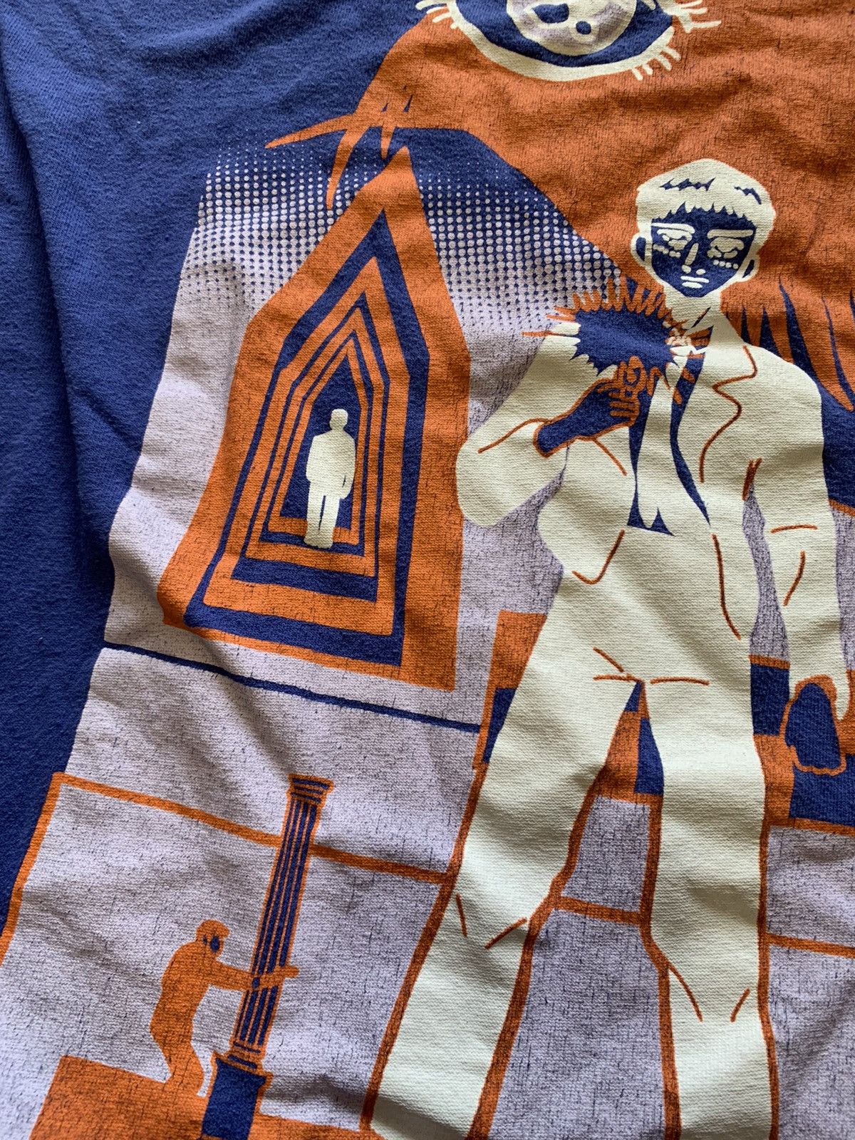 Edwin × Japanese Brand × Vintage Edwin Ninkyo Eiga T-Shirt - Dazzling Blue Size US L / EU 52-54 / 3 - 4 Thumbnail