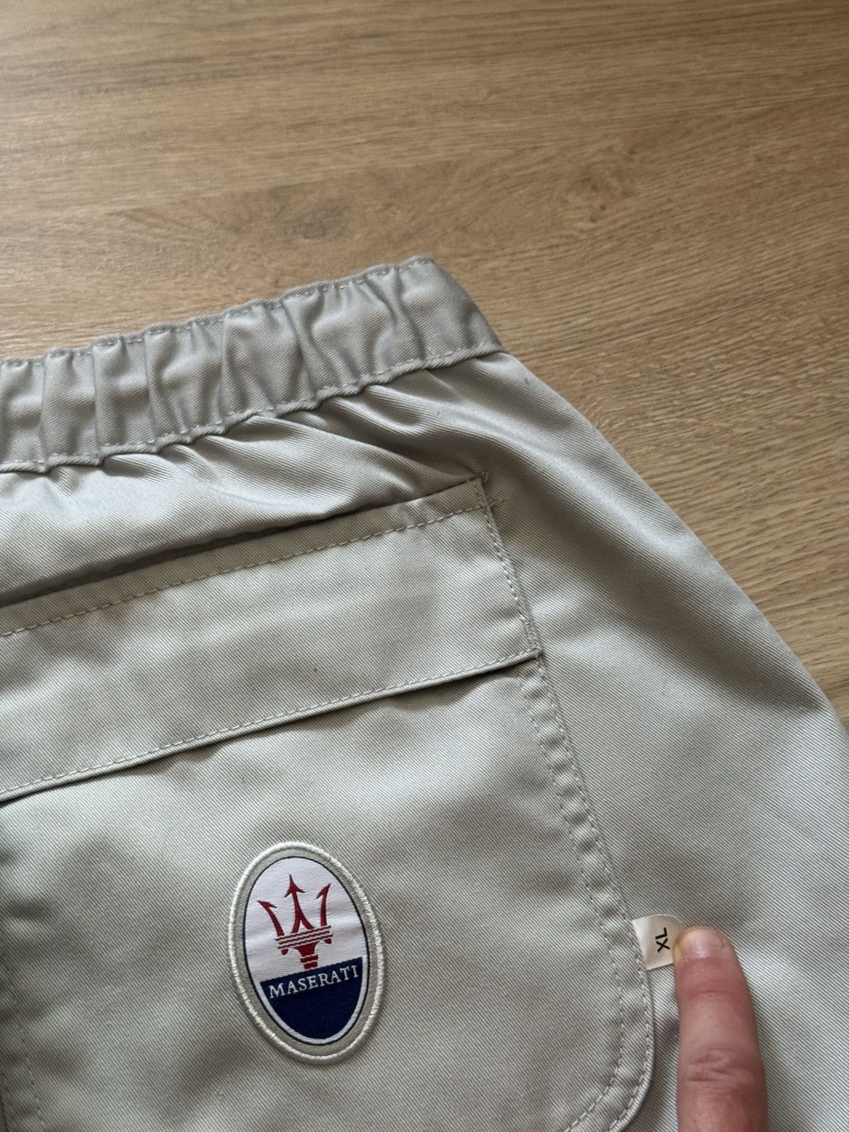 Maserati Vintage 00s Maserati Racing Team Moto Formula 1 Baggy Pants Size US 36 / EU 52 - 5 Thumbnail