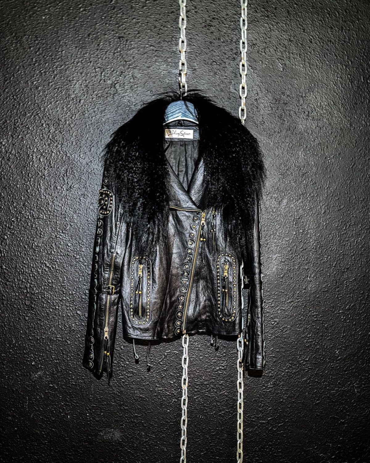 Share Spirit Homme Share Spirit - Goat leather rider jacket Size US S / EU 44-46 / 1 - 2 Thumbnail