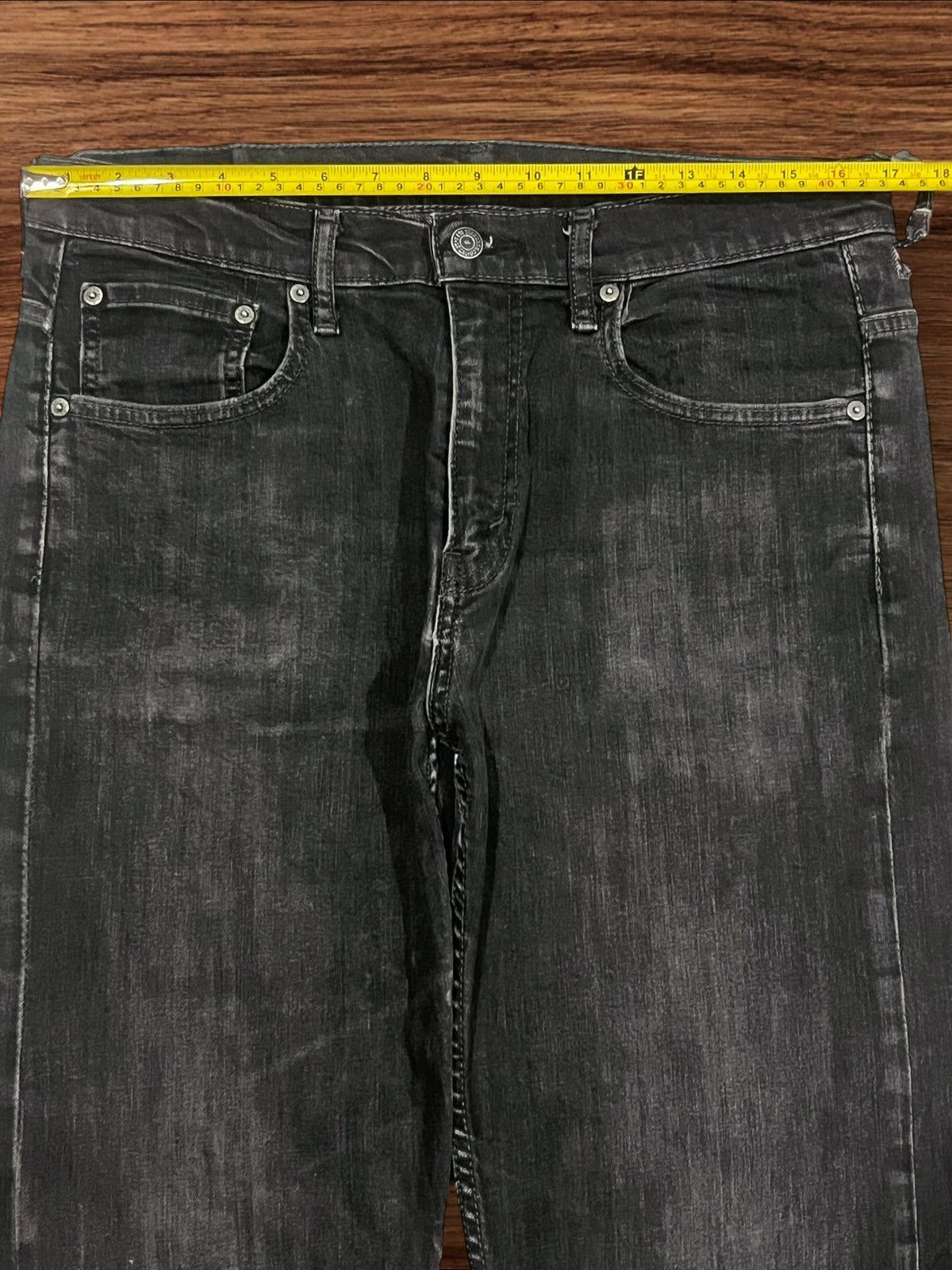 Levi's × Vintage ⚡️Y2K⚡️Vintage Y2K Levi’s 569 Black Faded Washed Grunge Jeans Size US 34 / EU 50 - 14 Thumbnail