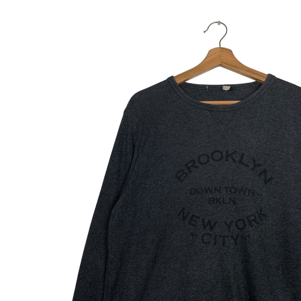 Japanese Brand Brooklyn New York Crewneck Sweatshirt Size US XL / EU 56 / 4 - 6 Thumbnail