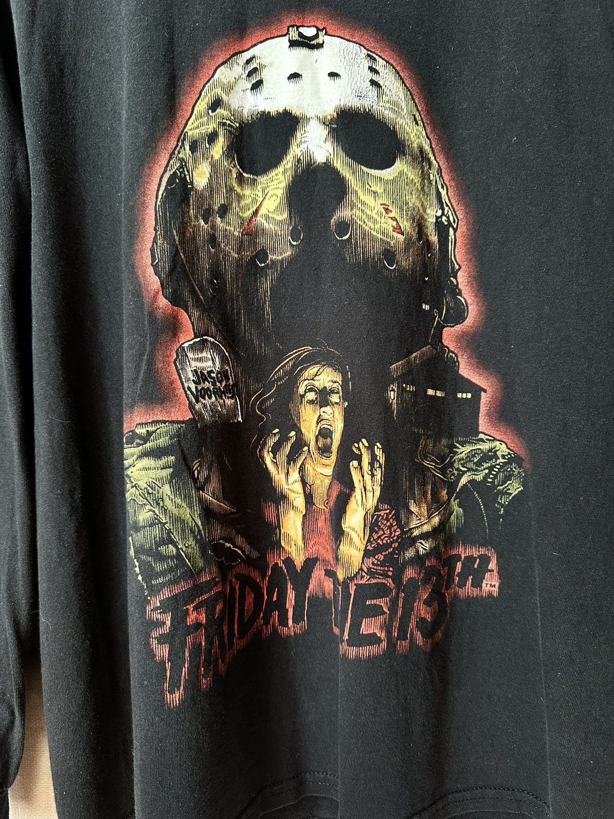 Expert Horror × Vintage Vintage Friday 13 Jason Voorhees t-shirt Size US M / EU 48-50 / 2 - 3 Thumbnail