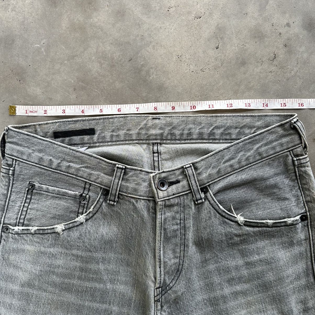 Japanese Brand × Jean × Vintage Vintage Japanese Faded Black Distressed Denim Jean Pant Size US 32 / EU 48 - 4 Thumbnail