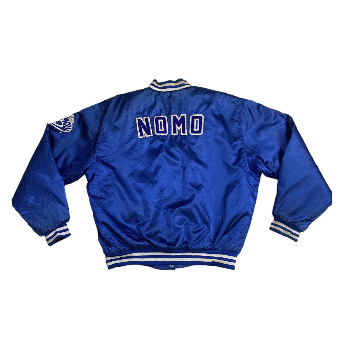 MLB × Vintage Vintage 90s MLB Toyota Hideo Nomo Satin Jacket Size US L / EU 52-54 / 3 - 9 Thumbnail
