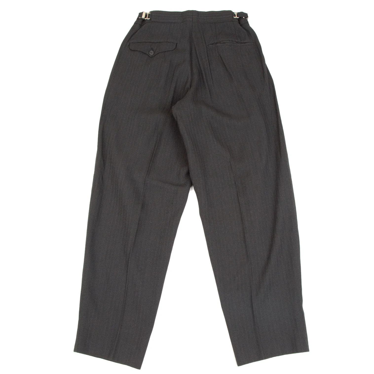 Yohji Yamamoto Yohji Yamamoto Suspenders Decorated Pinstripe Pants Size US 38 / EU 54 - 9 Thumbnail