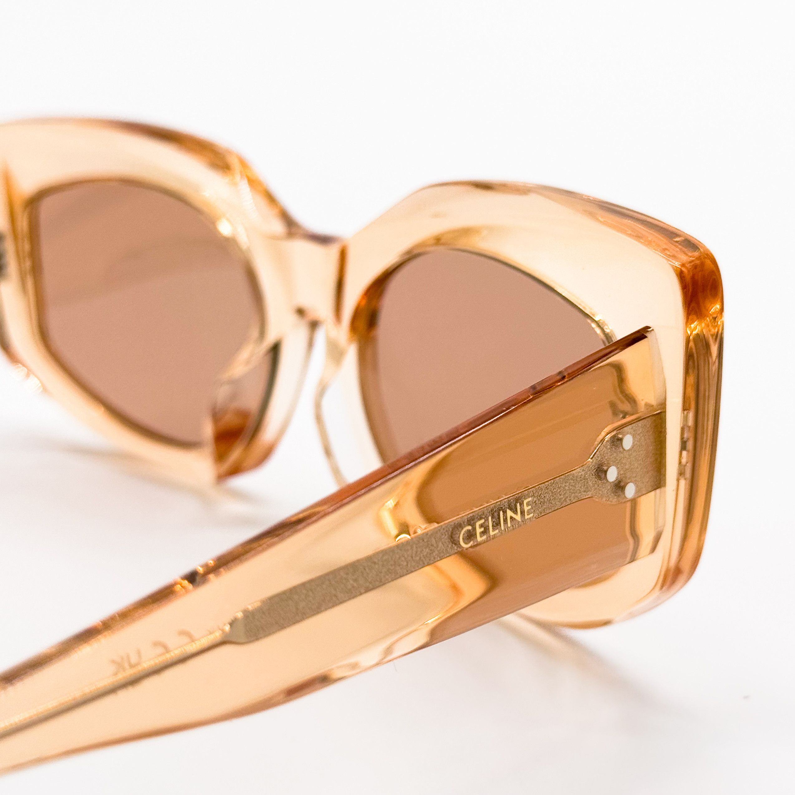 Celine NEW CELINE CL40277F 42J WOMEN ORANGE BROWN SUNGLASSES CELINE Size ONE SIZE - 7 Thumbnail