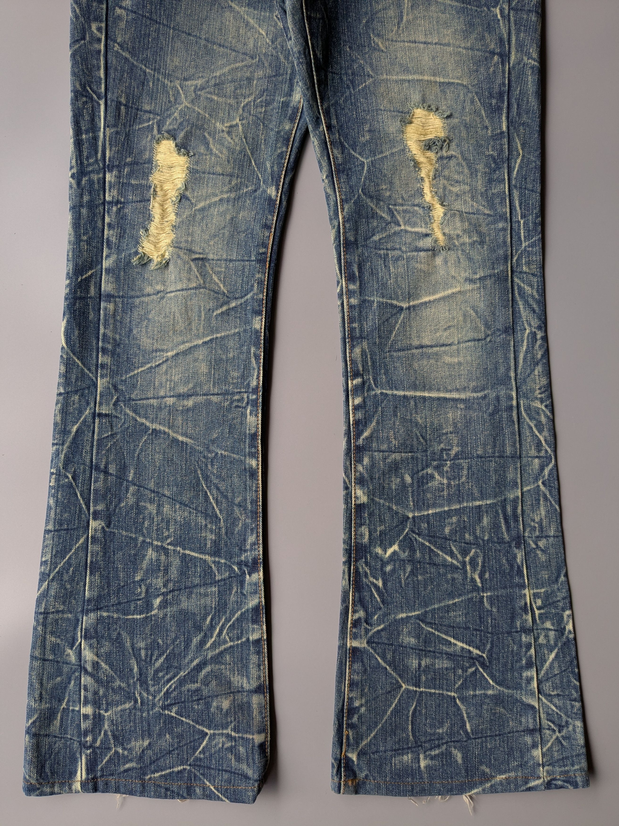 Japanese Brand Ecrire swarovski clawmark flare jeans Size US 30 / EU 46 - 6 Thumbnail
