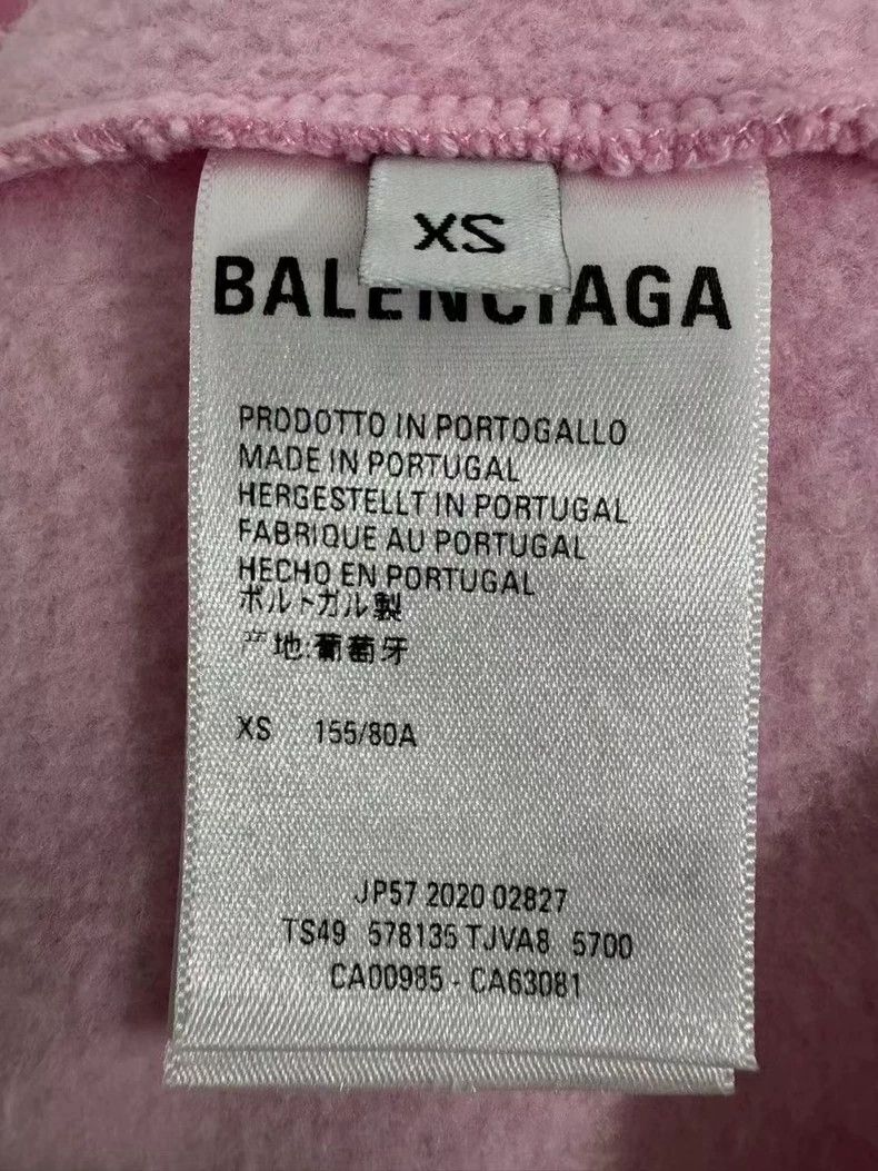 Balenciaga Balenciaga Pink front and back logo hoodie 2501-Nextarrow Size US XS / EU 42 / 0 - 5 Thumbnail