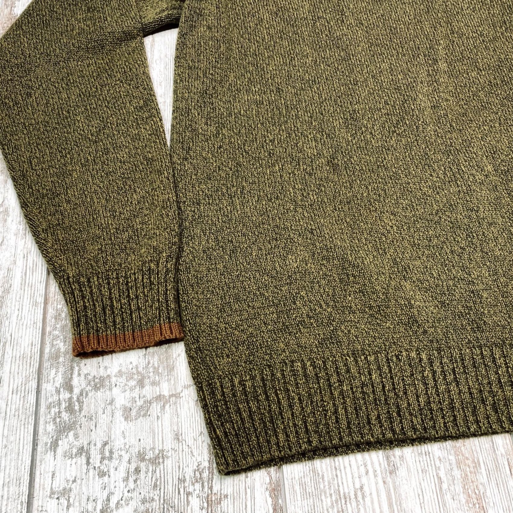 Vintage Columbia Knit Sweater Mens Medium Green 1/4 Zip Mock Neck Heavyweight 7522 Size US M / EU 48-50 / 2 - 3 Thumbnail