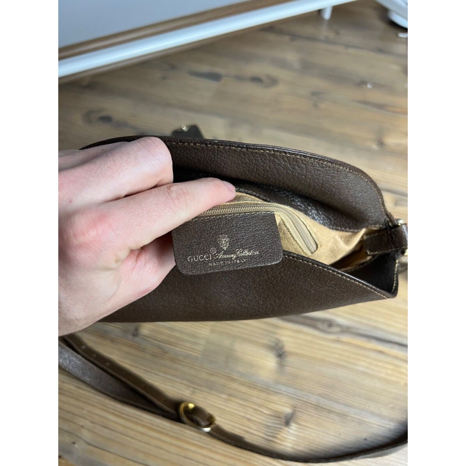 Gucci MINT! GUCCI Old GG Supreme Sherry Line Shoulder Bag Brown 40 Size ONE SIZE - 16 Thumbnail