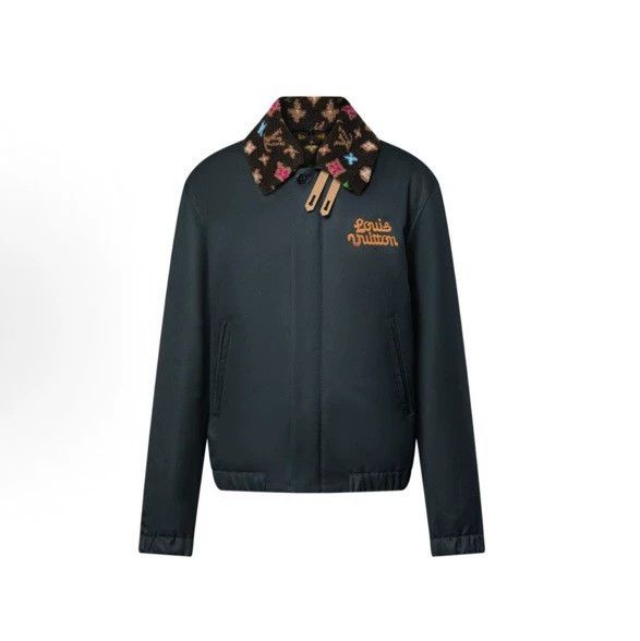 Louis Vuitton Fur collar jacket with presbyopic lining jac